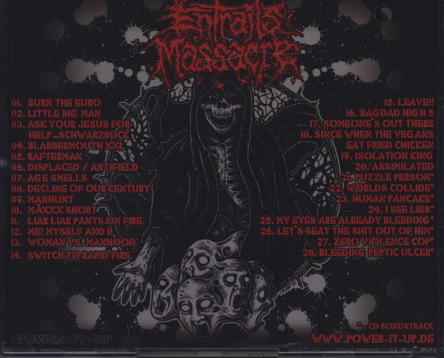 Entrails Massacre: Decline Of Our Century, 1×CD