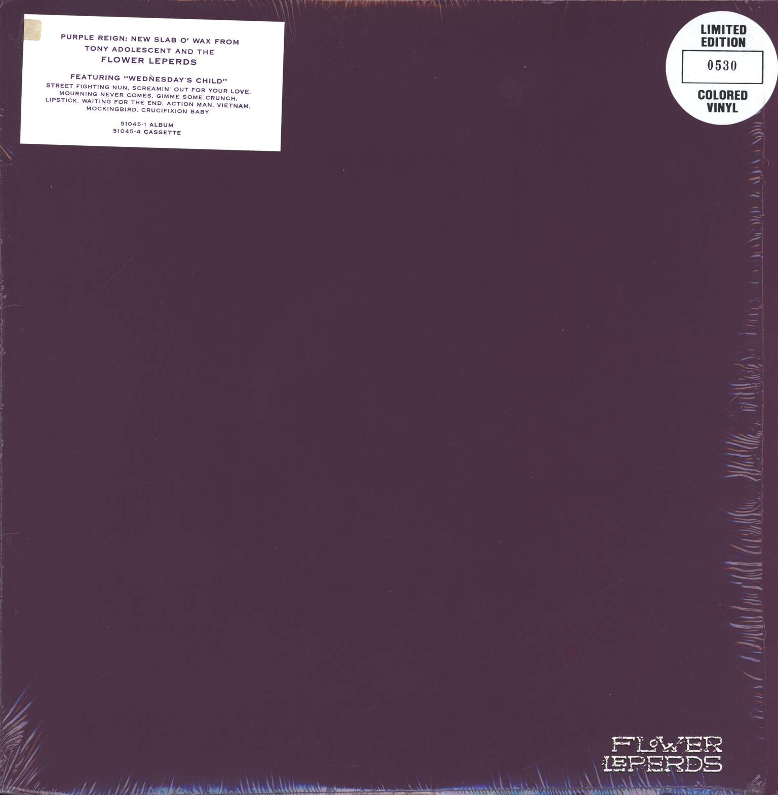 Tony Adolescent: Purple Reign, 1×LP (Vinyl)