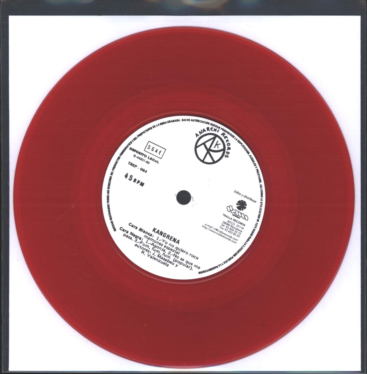 Kangrena: Terrorismo Sonoro, 1×7" Single (Vinyl)