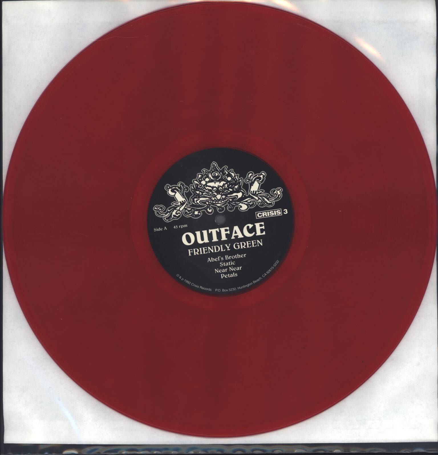 Outface: Friendly Green, 1×LP (Vinyl)