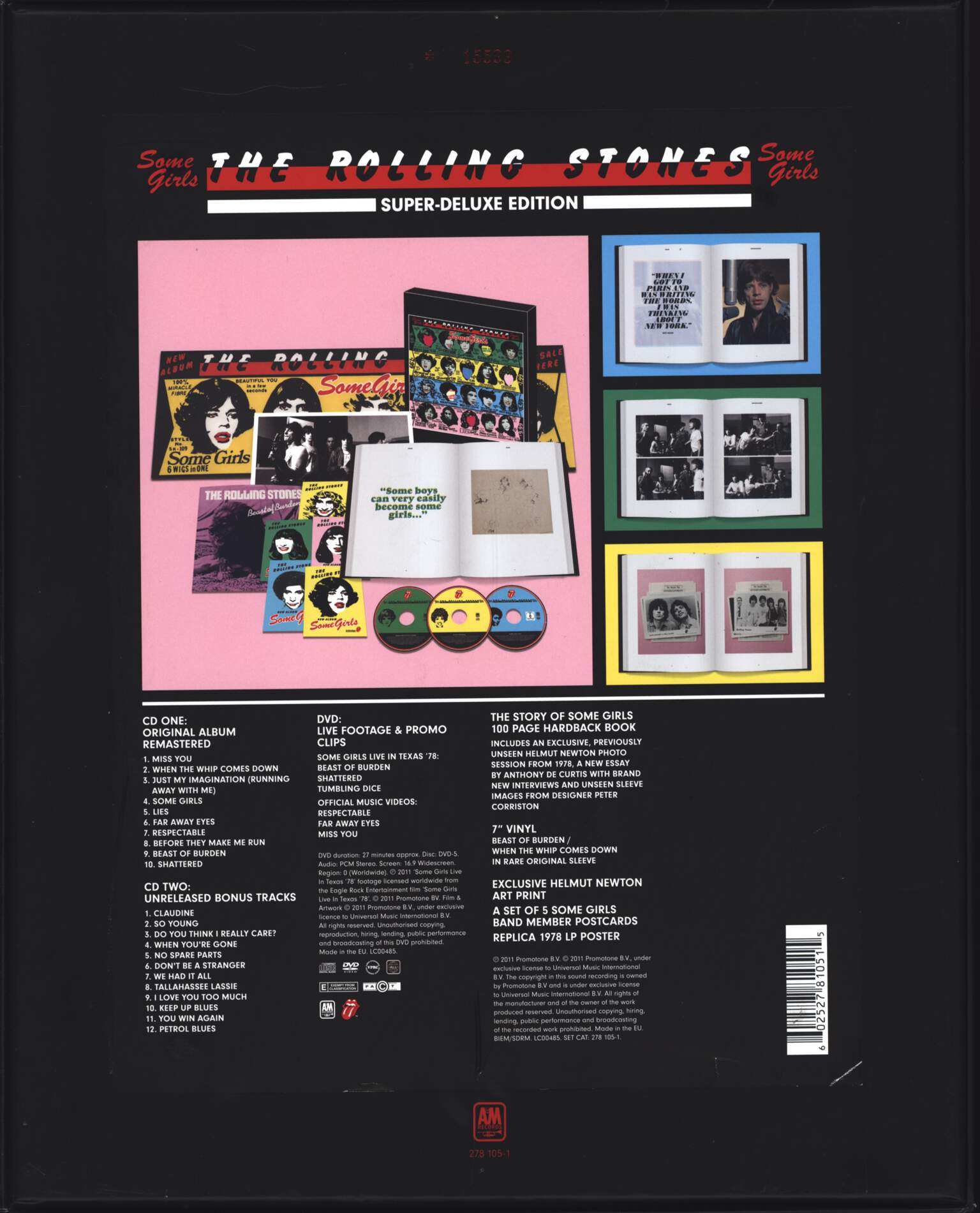 The Rolling Stones: Some Girls - Super Deluxe Edition Box Set, 1×7" Single (Vinyl), 1×CD, 1×DVD, 1×CD