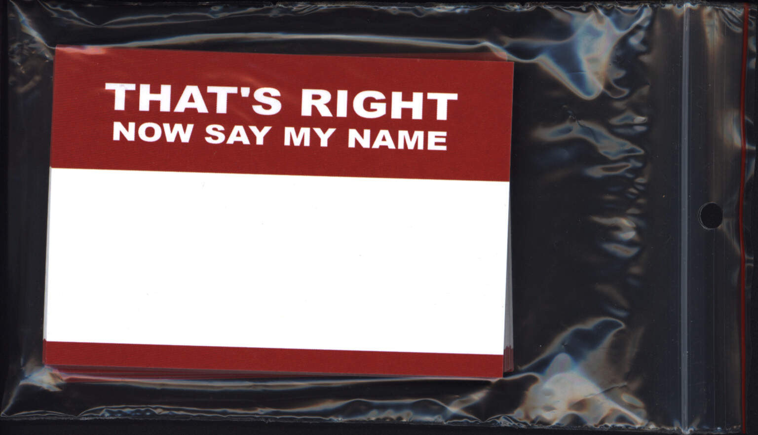 Sticker: That's Right - Now Say My Name (50 Stück), 1×Other