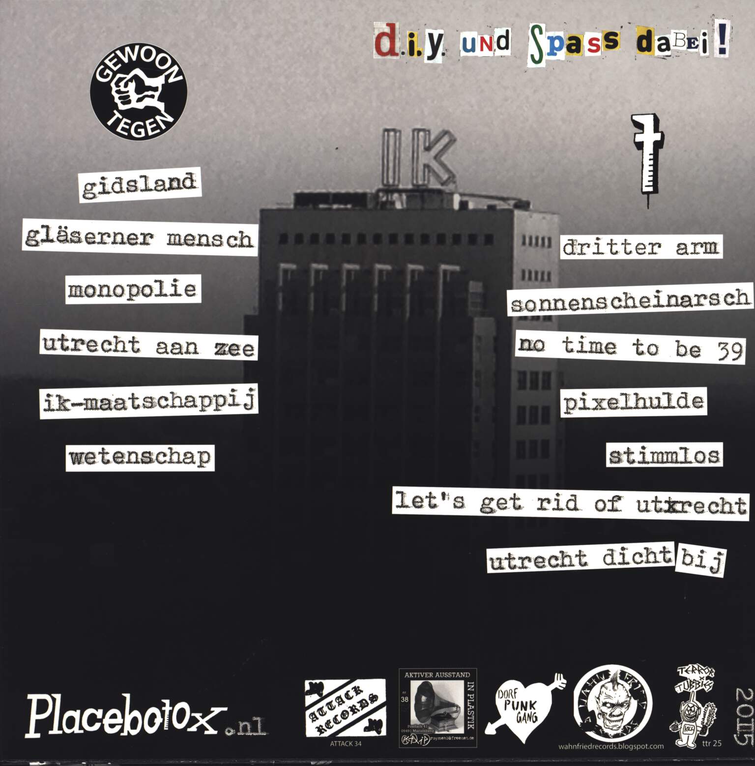 Placebotox: Gewoon Tegen, 1×LP (Vinyl)