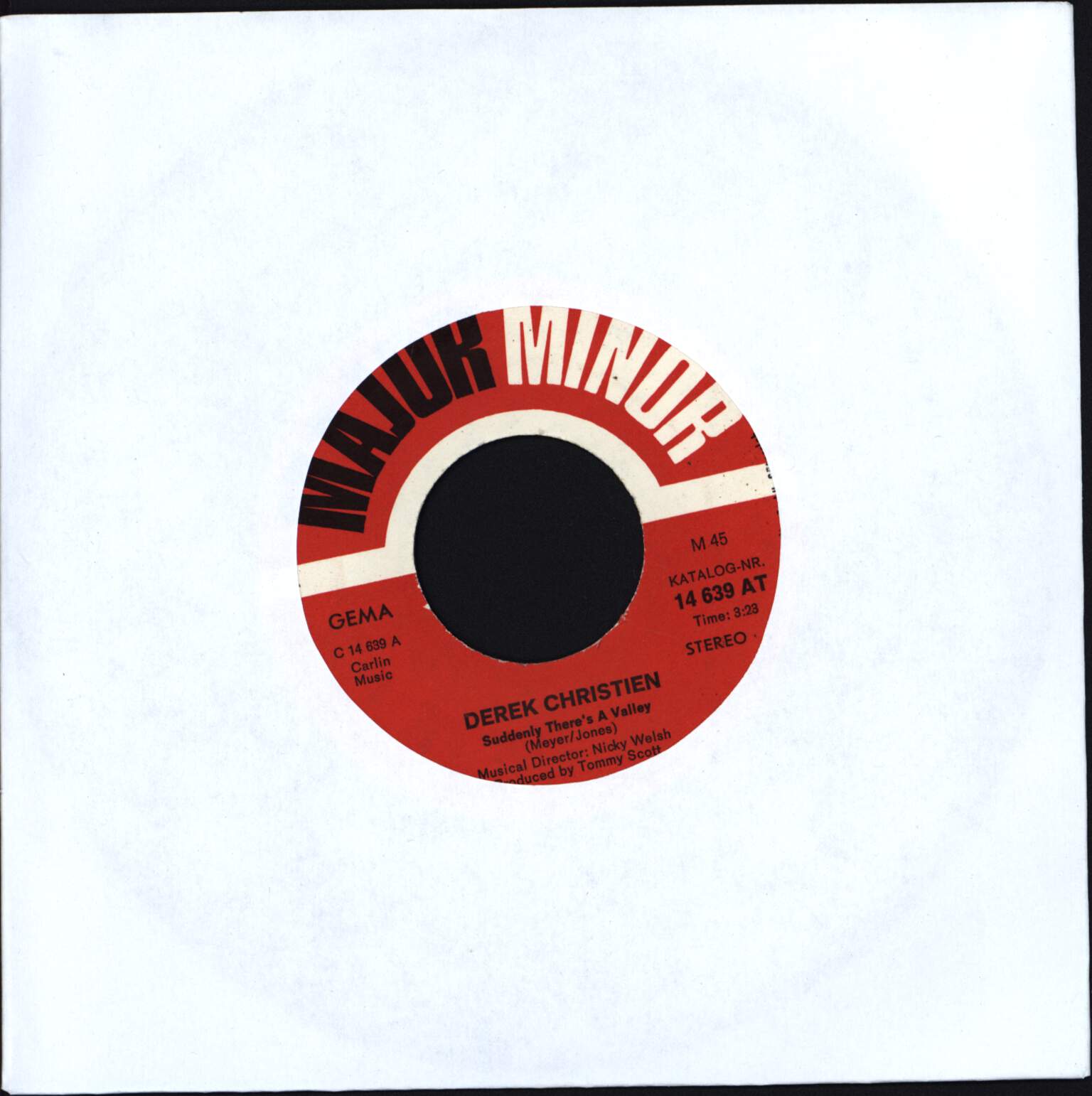 Derek Christien: Suddenly There's A Valley, 1×7" Single (Vinyl)