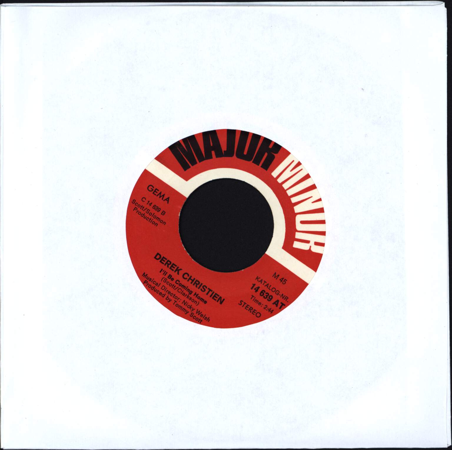 Derek Christien: Suddenly There's A Valley, 1×7" Single (Vinyl)