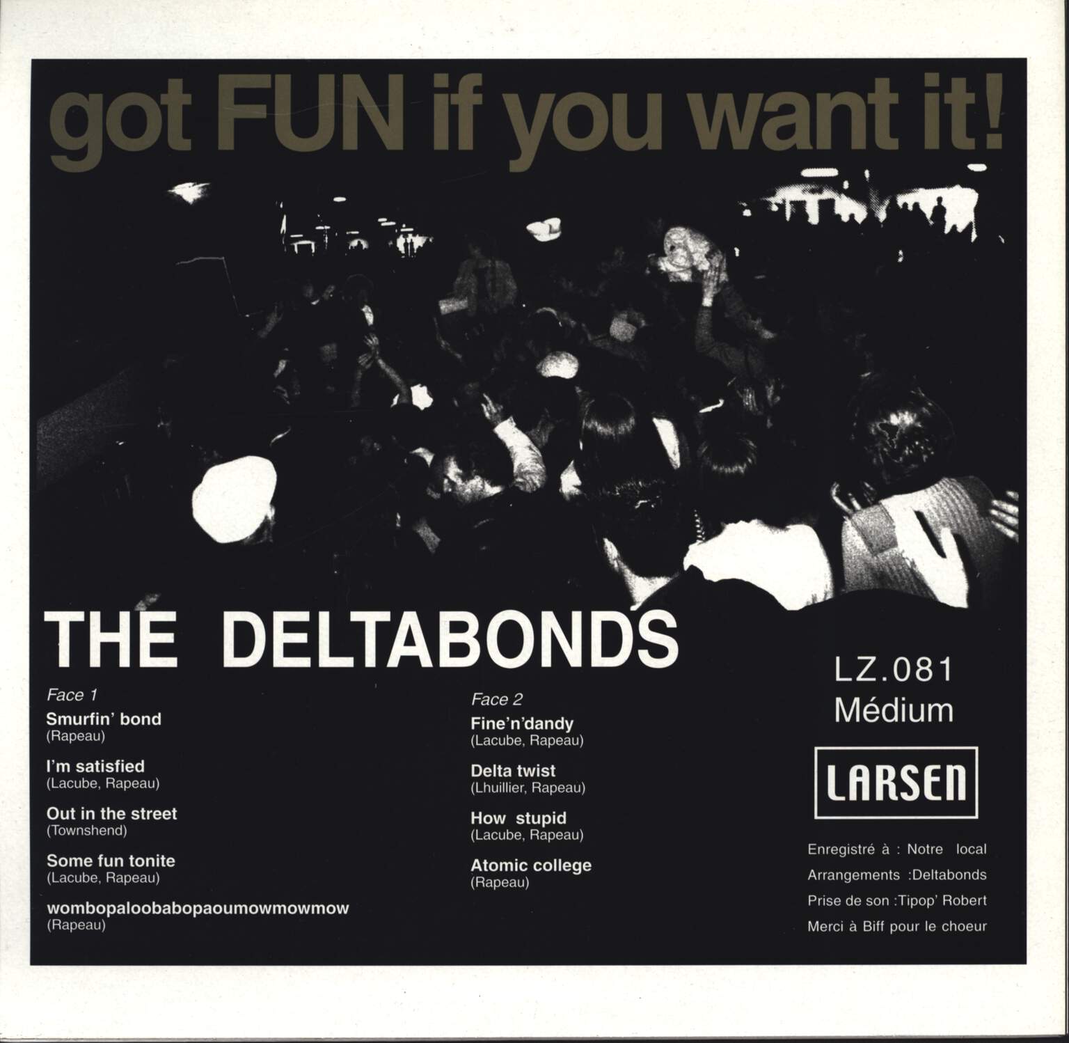 The Deltabonds: Got Fun If You Want It!, 1×10" Vinyl EP