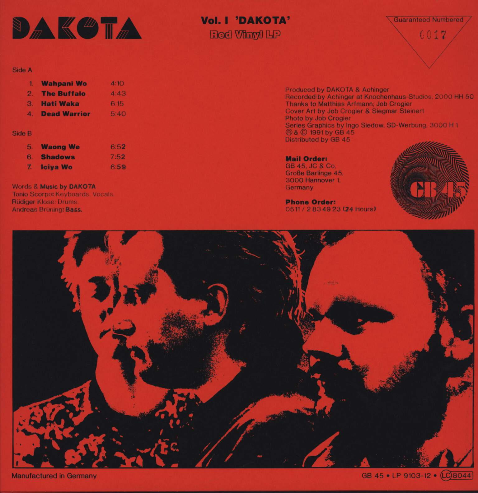 Dakota: Vol. 1, 1×LP (Vinyl)
