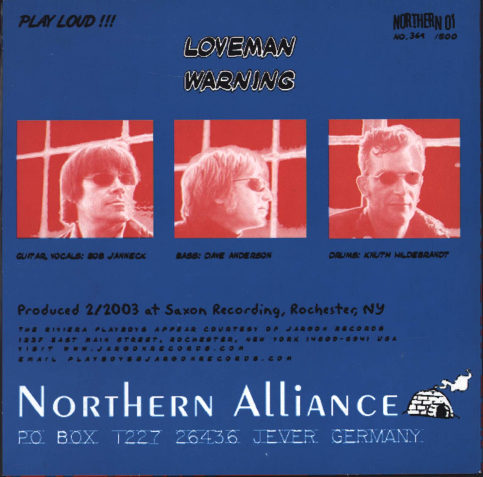 The Riviera Playboys: I Can't Understand, 1×7" Single (Vinyl)