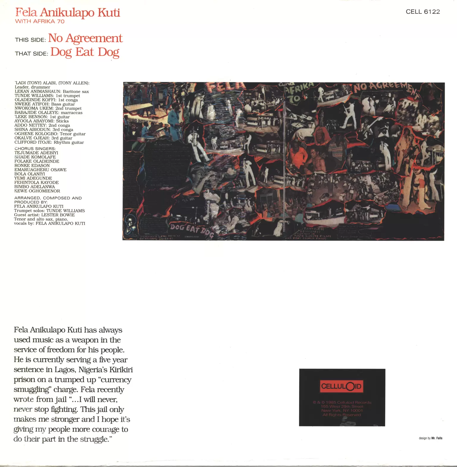 Fela Kuti: No Agreement, 1×LP (Vinyl)