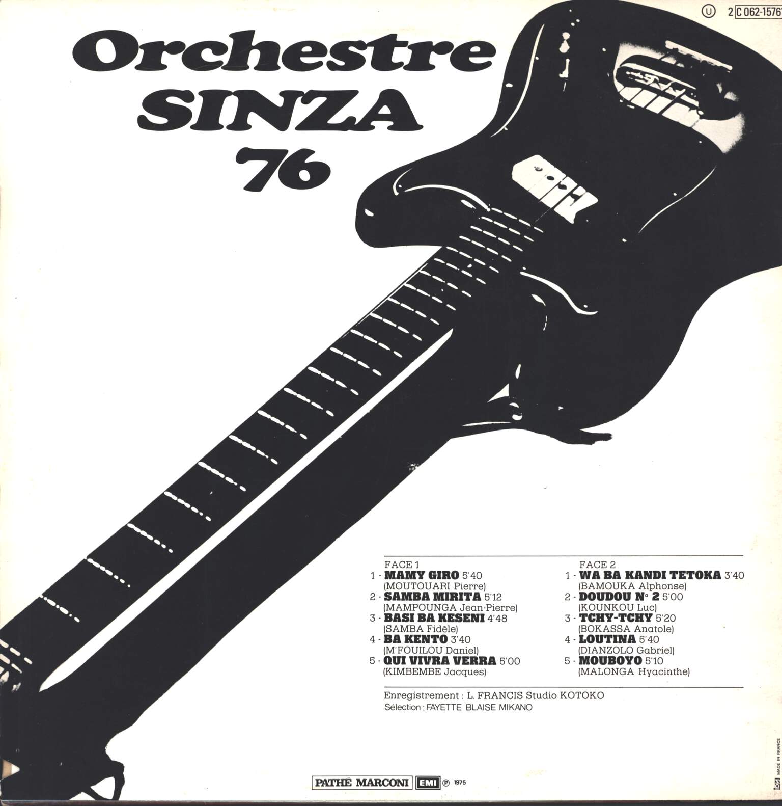 Orchestre Sinza: 76, 1×LP (Vinyl)