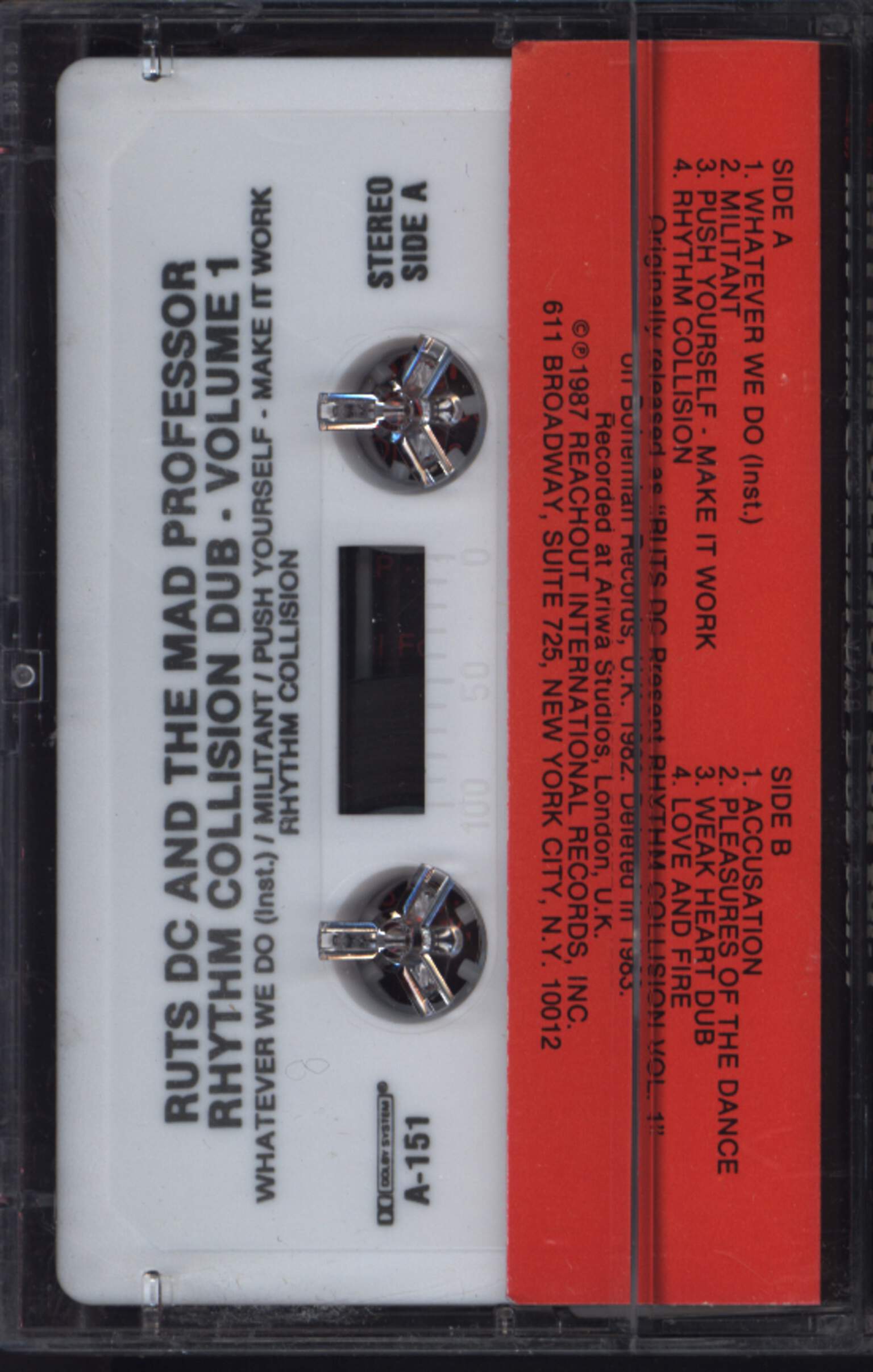Ruts DC: Rhythm Collision Dub Vol. 1, 1×Tape