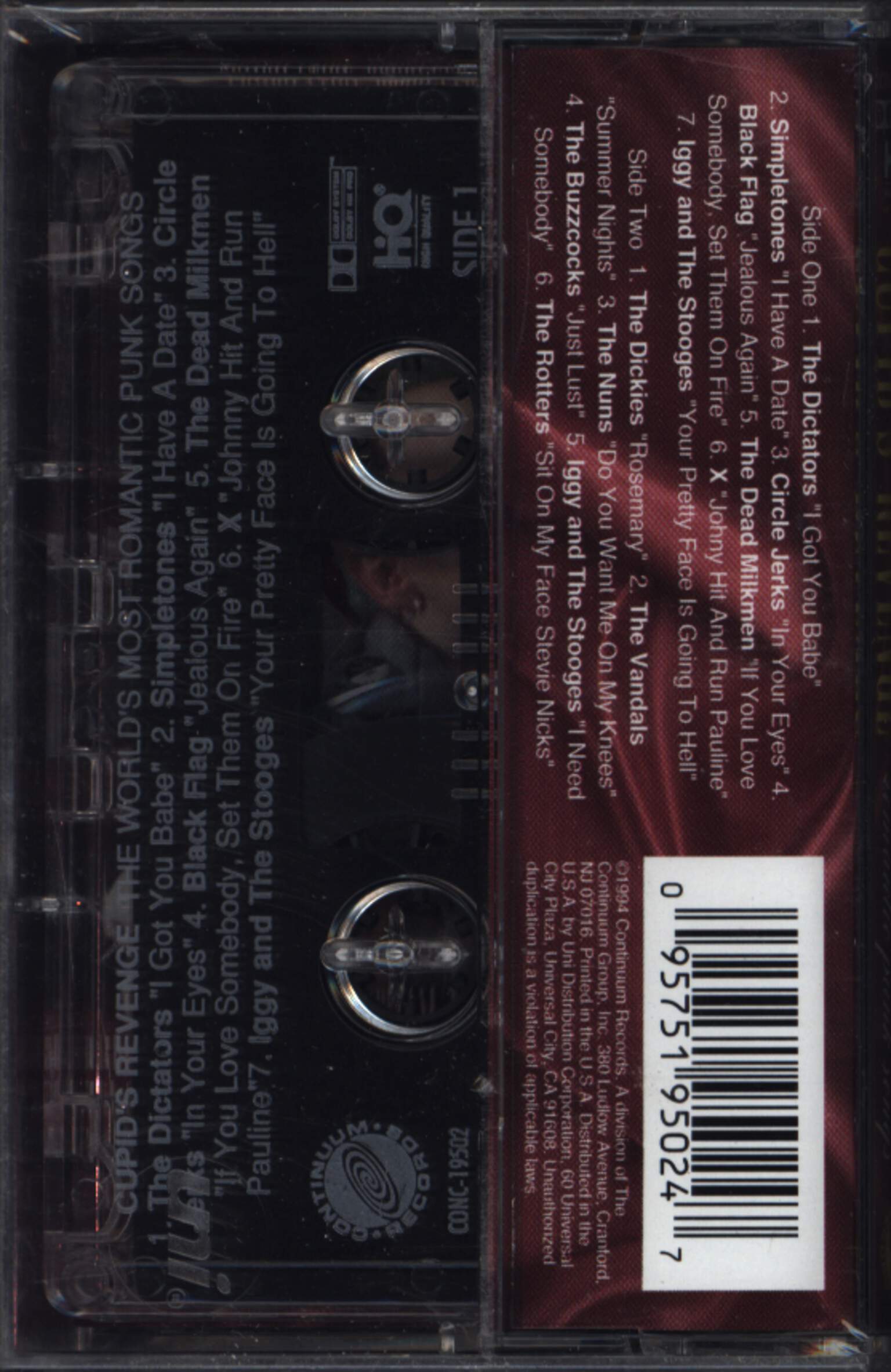 Various: Cupid's Revenge - The World's Most Romantic Punk Songs, 1×Tape
