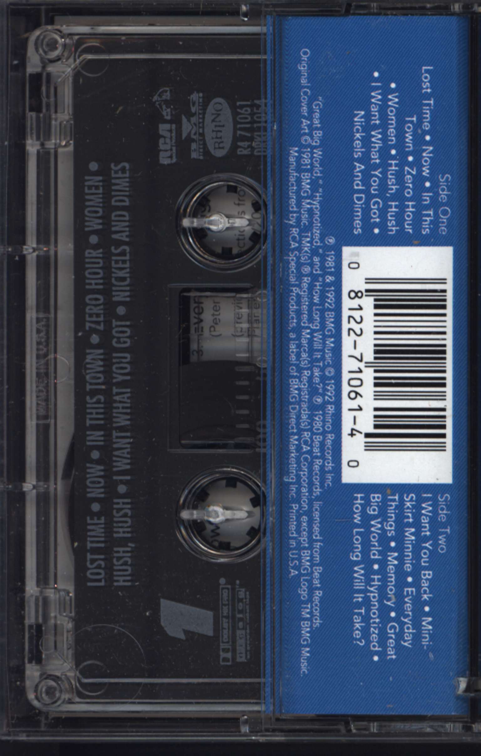 The Plimsouls: The Plimsouls...Plus, 1×Tape