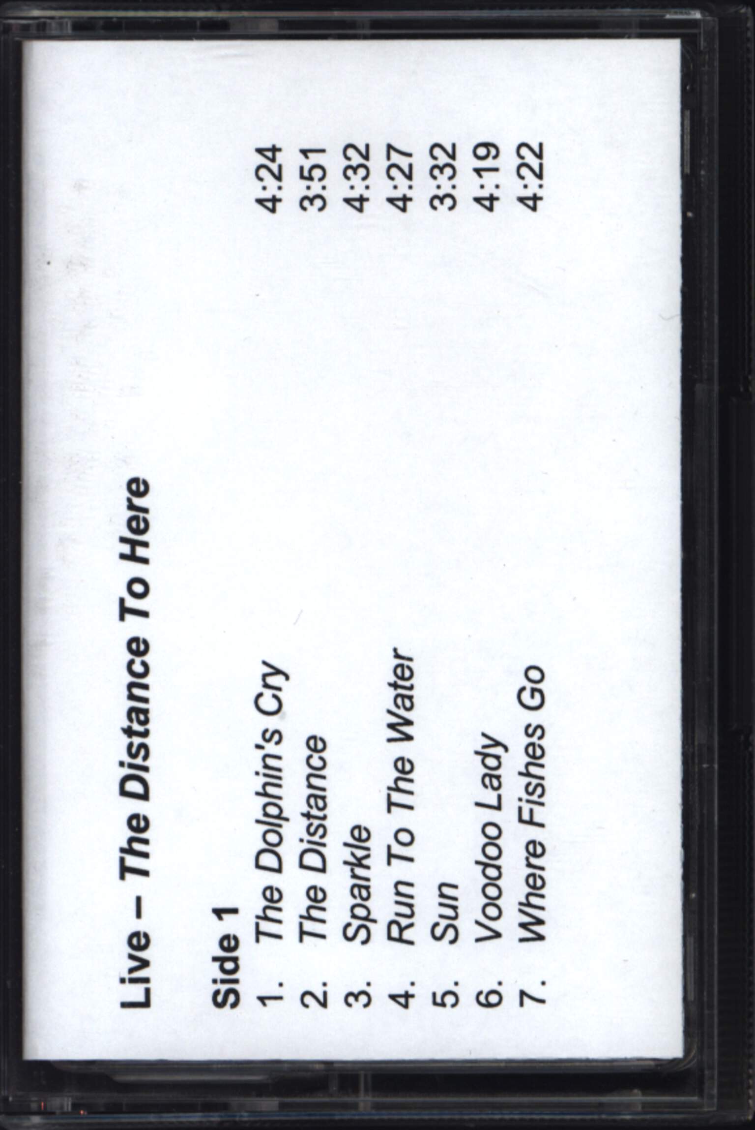 Live: The Distance To Here, 1×Tape