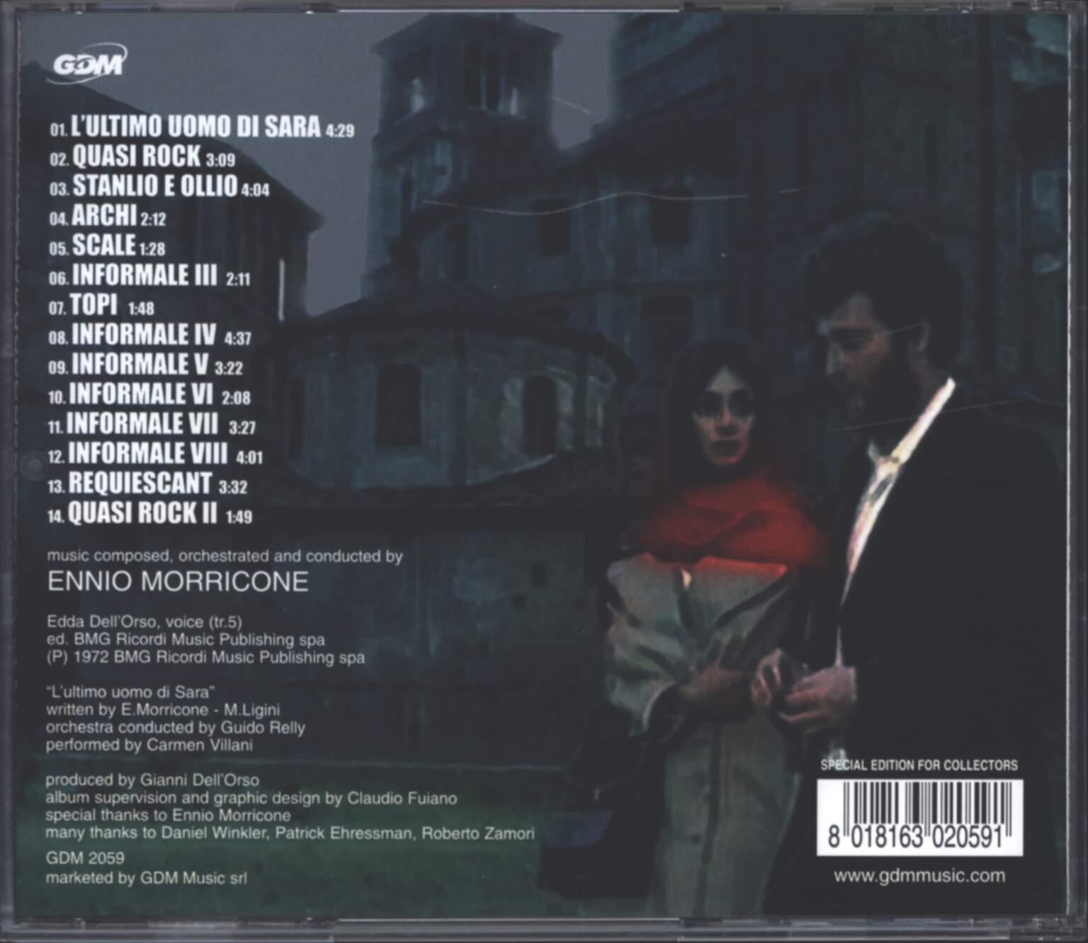 Ennio Morricone: L'Ultimo Uomo Di Sara (Original Soundtrack), 1×CD