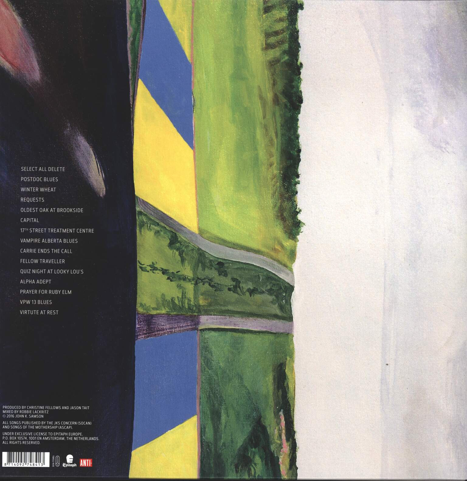 John K. Samson: Winter Wheat, 1×LP (Vinyl), 1×LP (Vinyl)