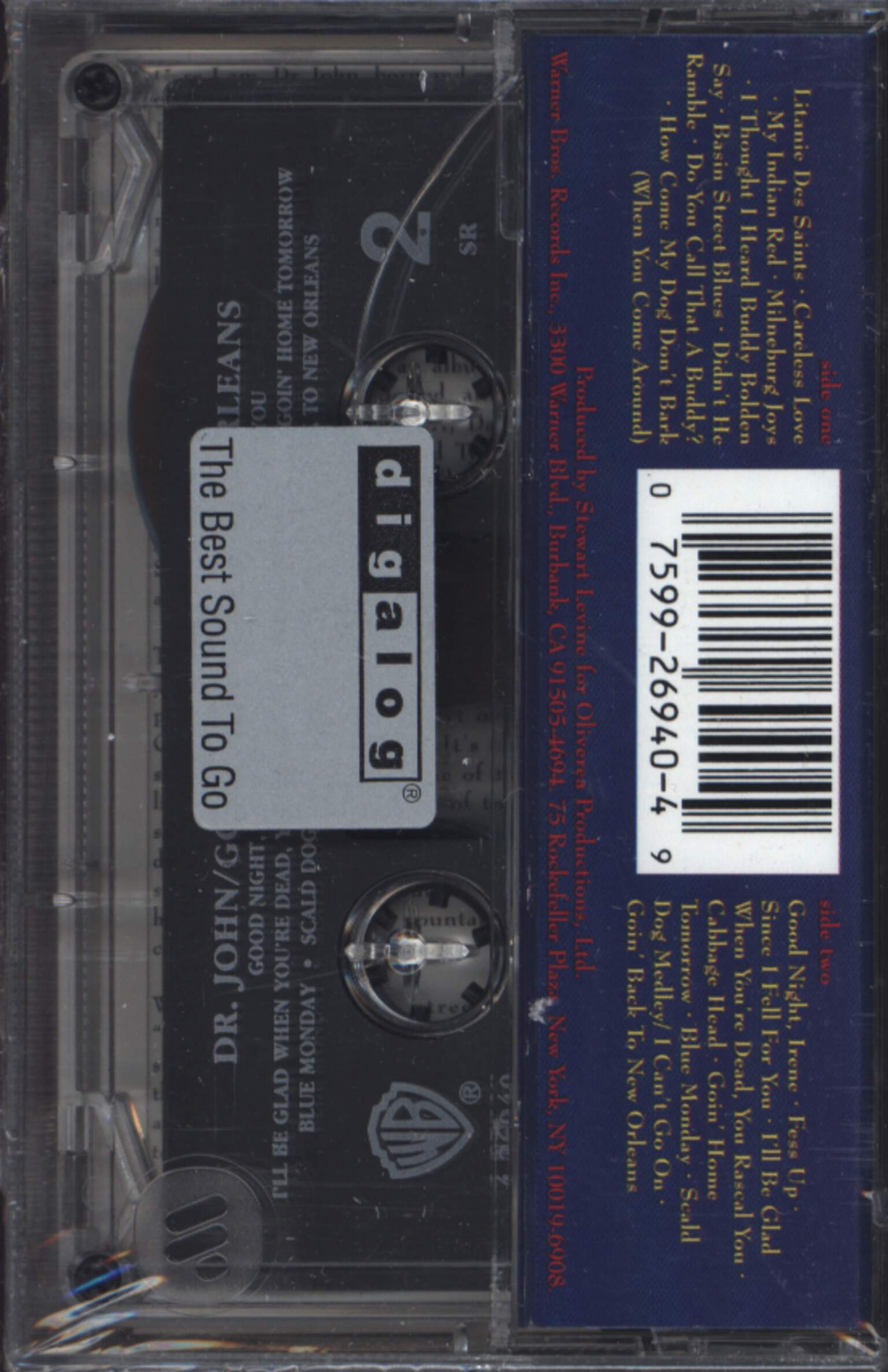 Dr. John: Goin' Back To New Orleans, 1×Tape