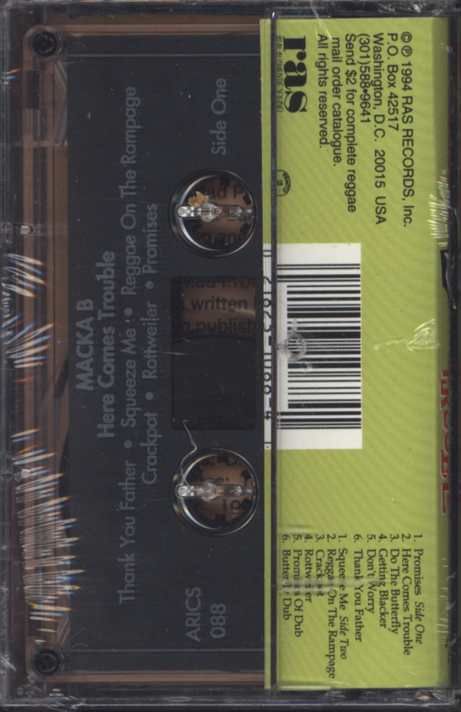 Macka B: Here Comes Trouble, 1×Tape