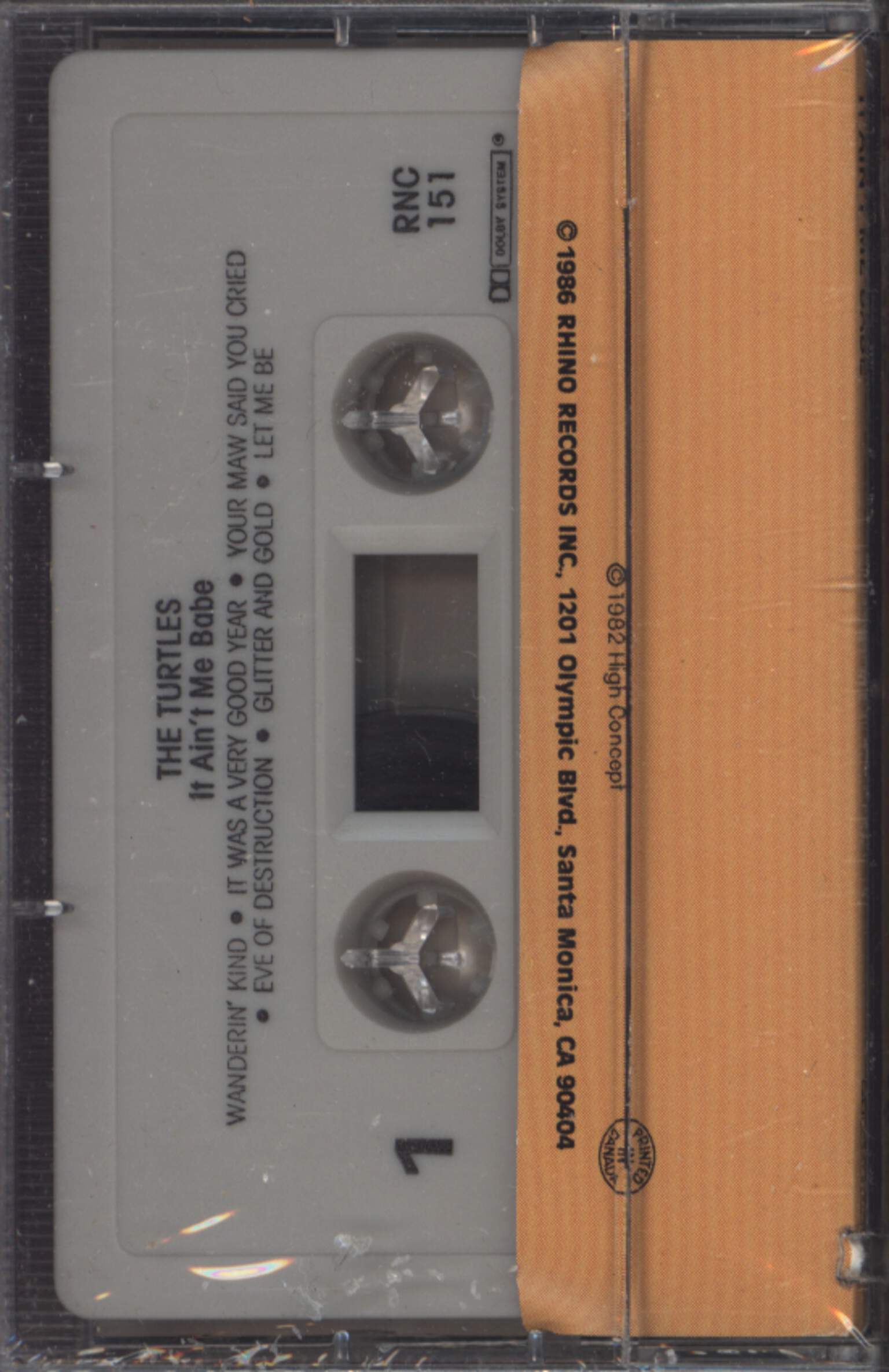 The Turtles: It Ain't Me Babe, 1×Tape