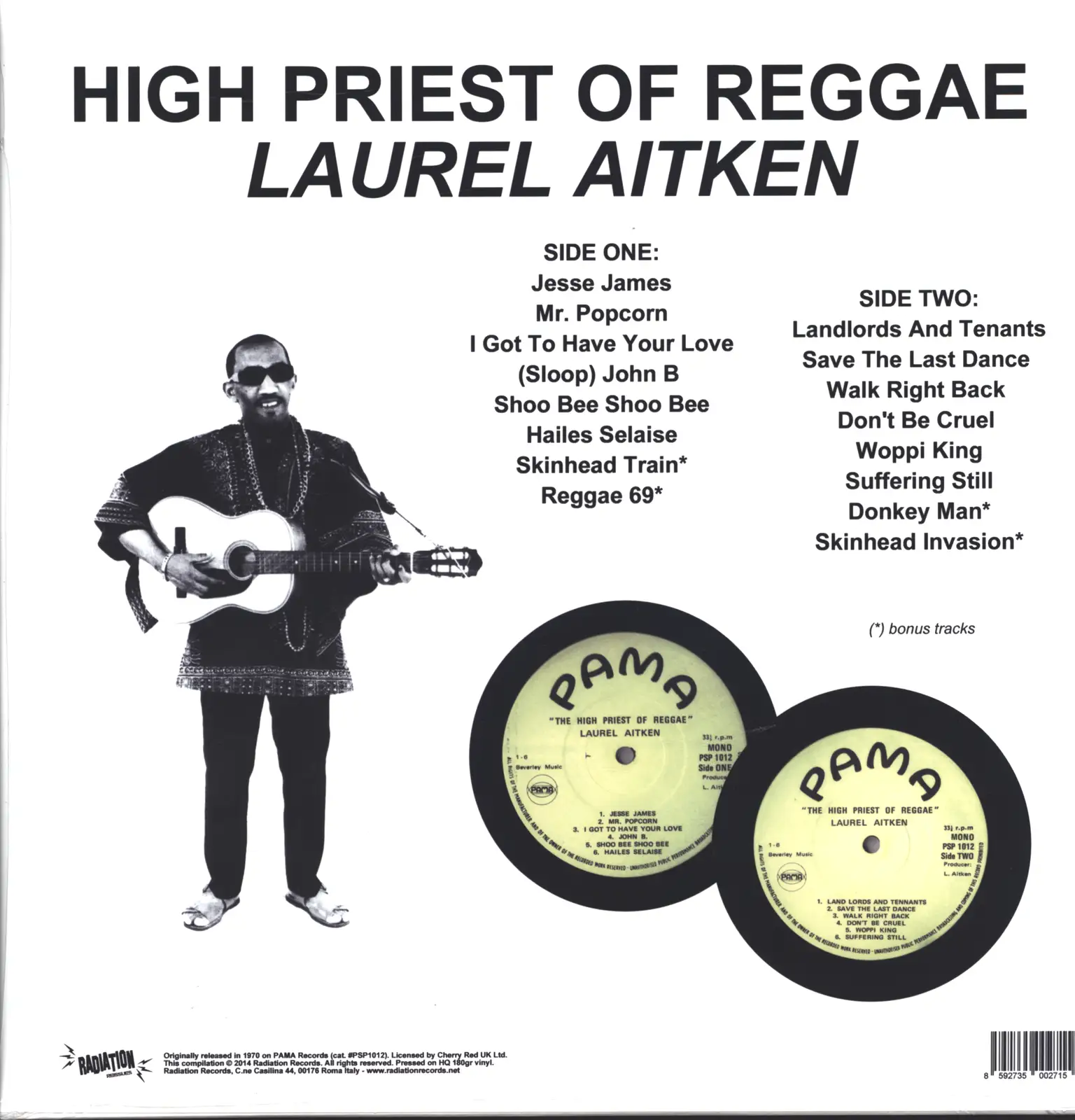 Laurel Aitken: The High Priest Of Reggae, 1×LP (Vinyl)