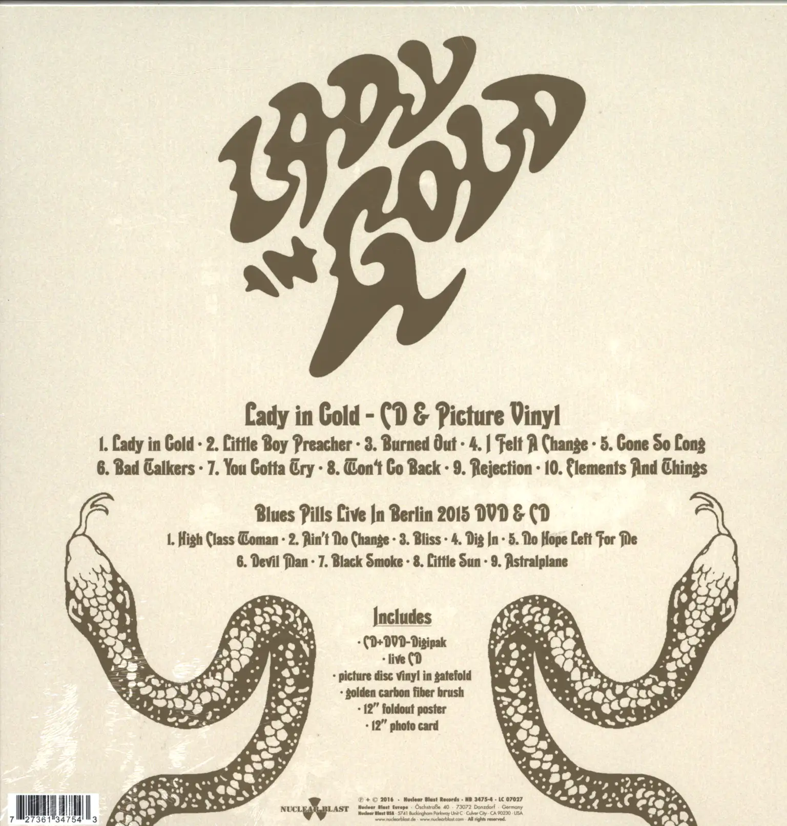 Blues Pills: Lady In Gold, 1×LP (Vinyl)