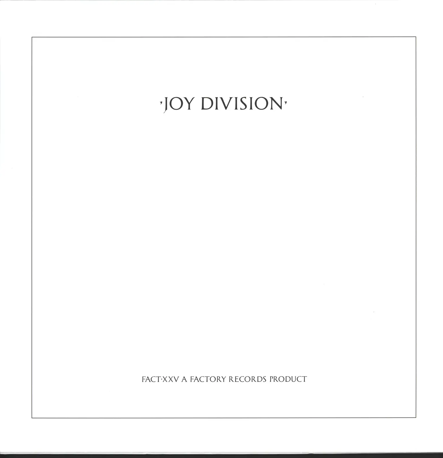Joy Division: Closer, 1×LP (Vinyl)