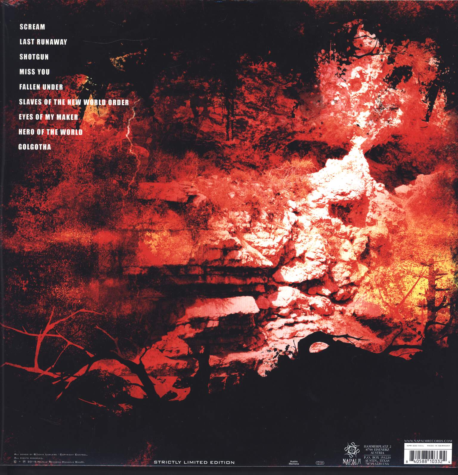 W.A.S.P.: Golgotha, 2×LP (Vinyl)