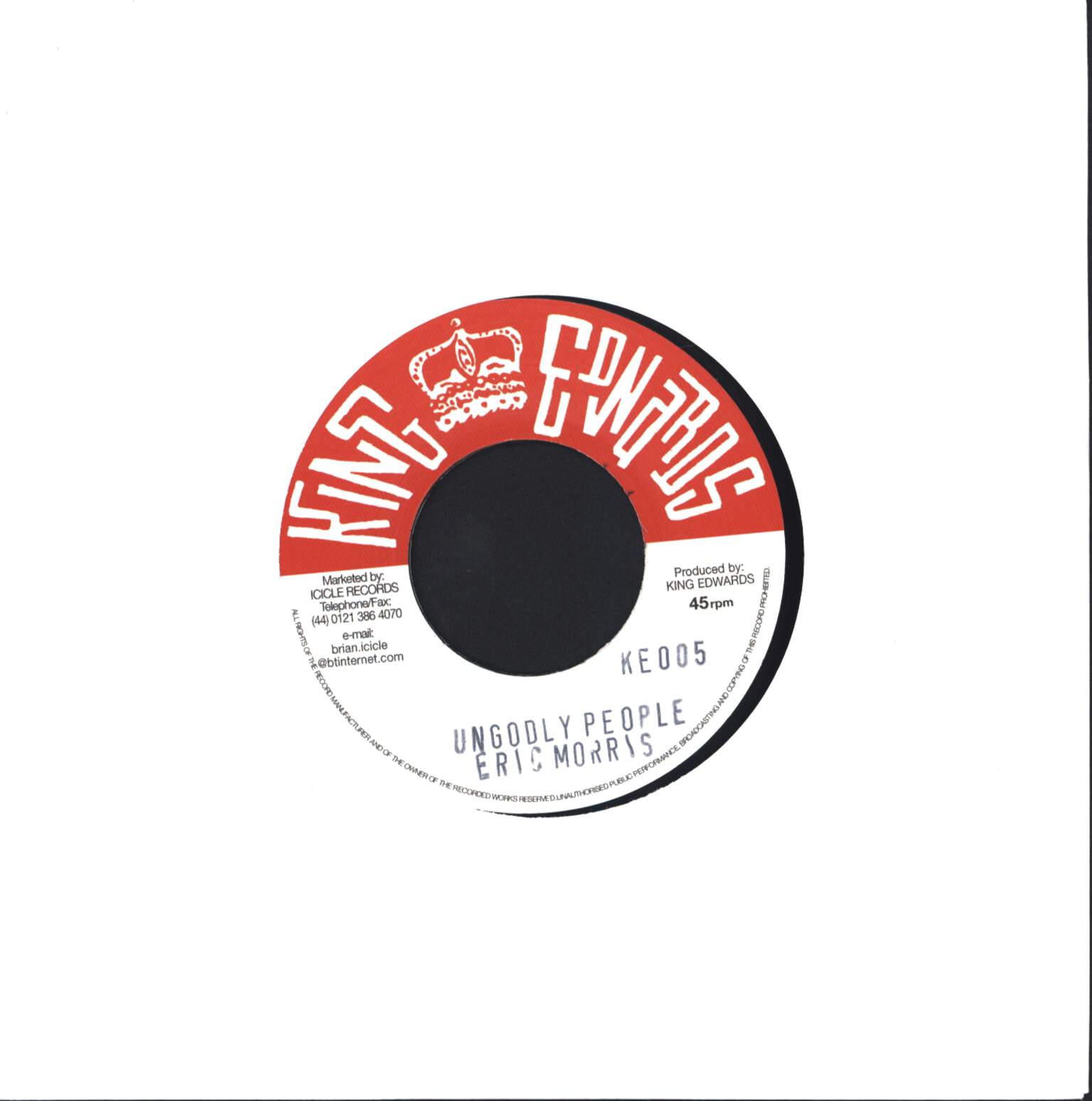 The Skatalites: Jones Town Special / Ungodly People, 1×7" Single (Vinyl)