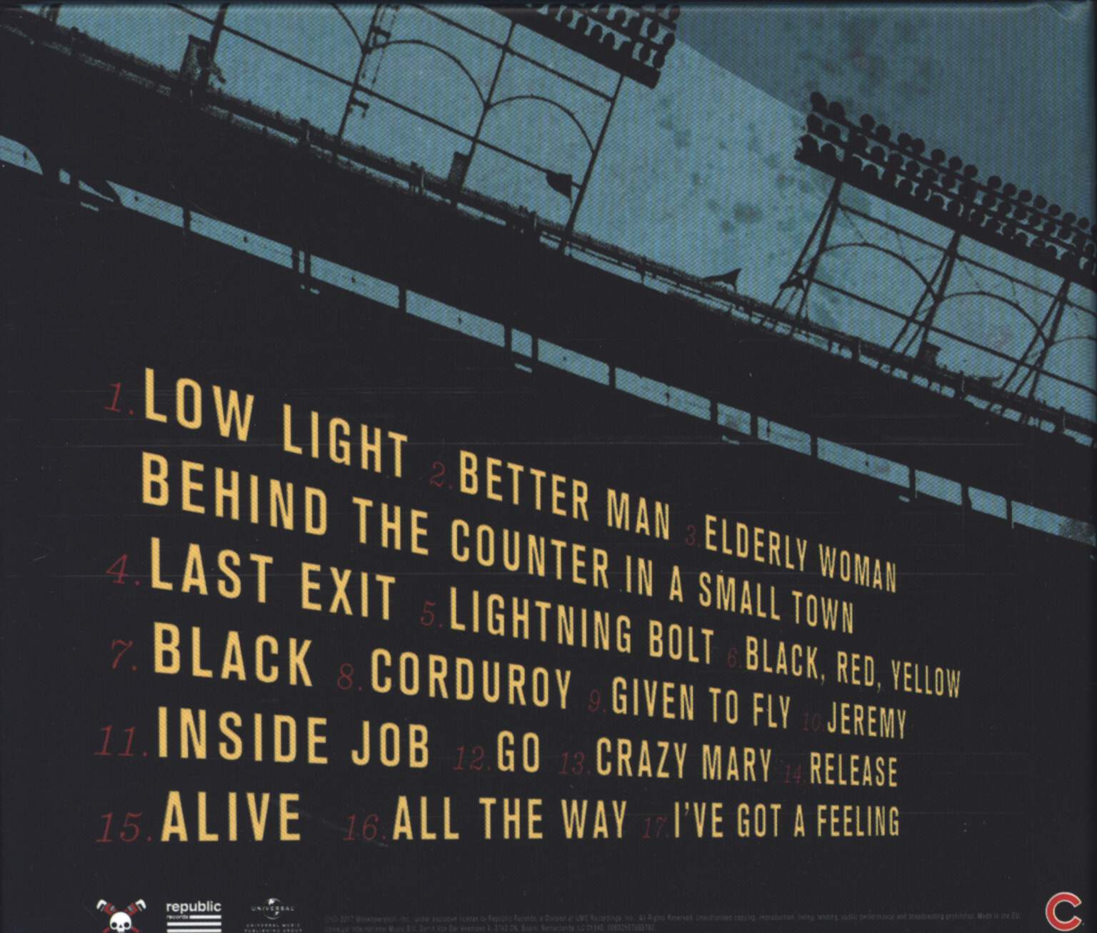 Pearl Jam: Let's Play Two, 1×CD