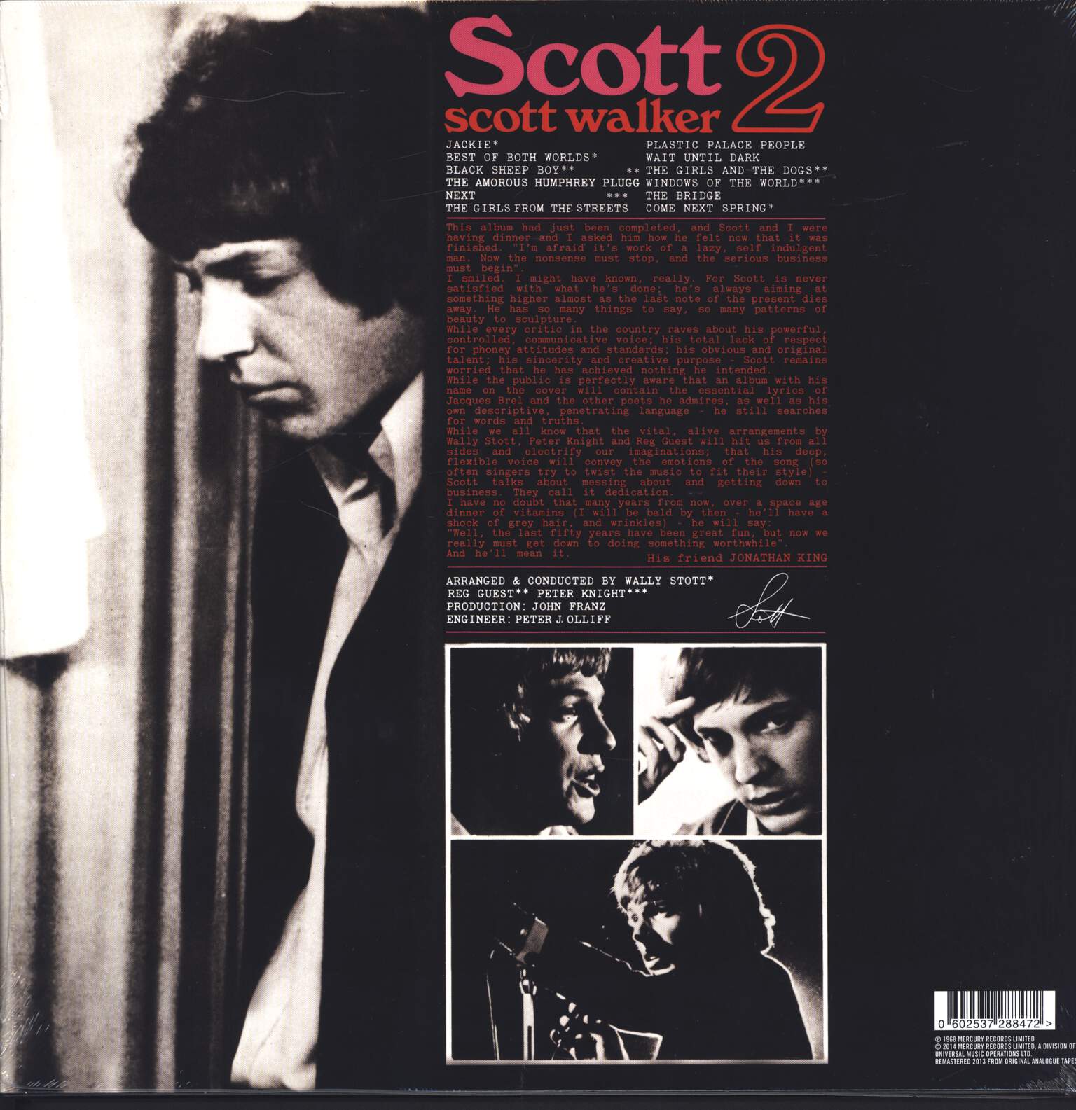 Scott Walker: Scott 2, 1×LP (Vinyl)