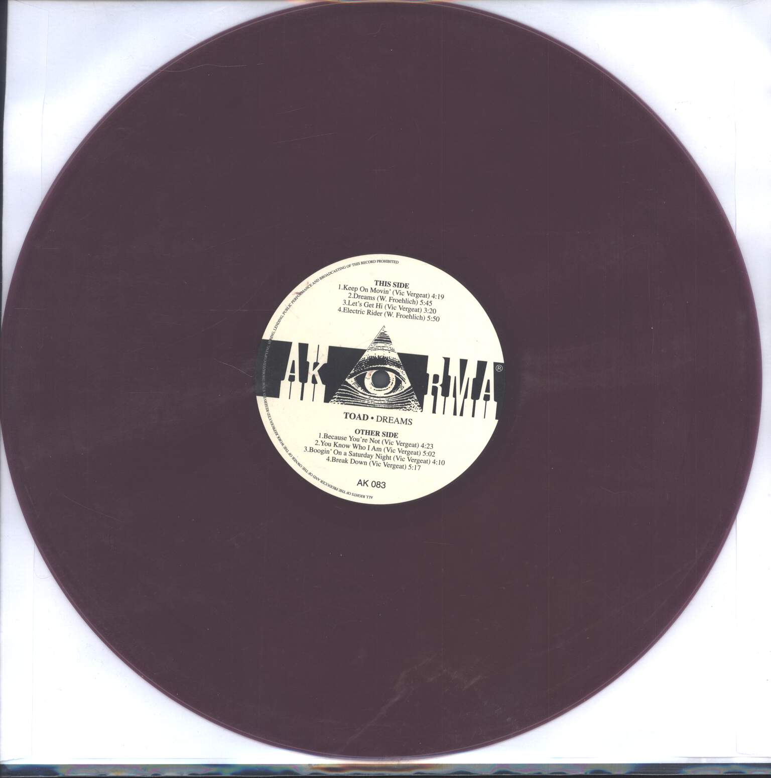 Toad: Dreams, 1×LP (Vinyl)
