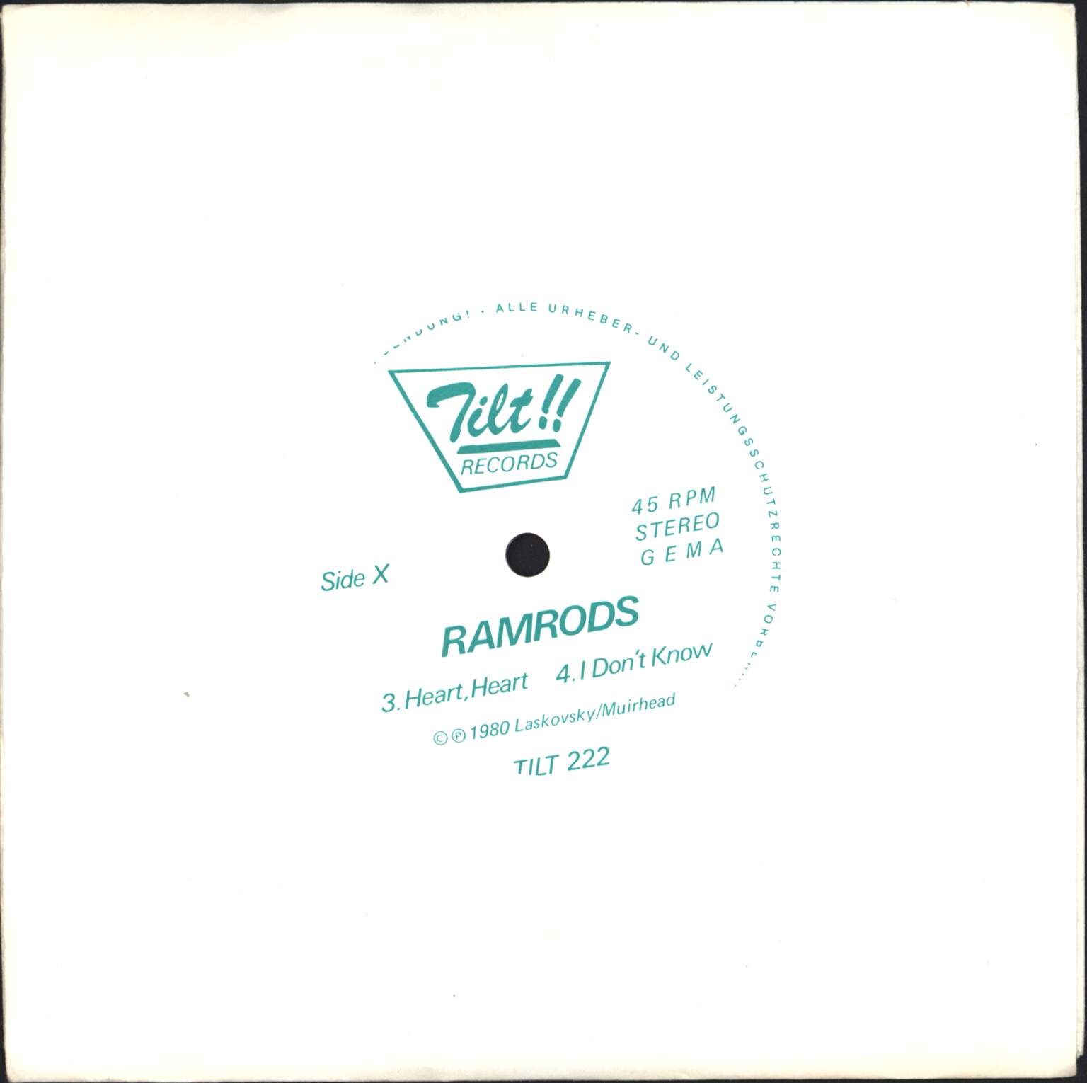 Ramrods: Schickeria, Schweine & Bonzen, 1×7" Single (Vinyl)