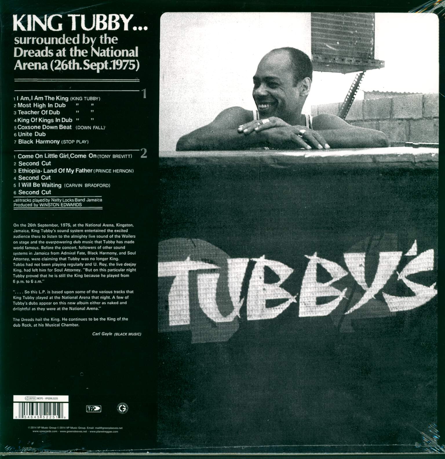 King Tubby: Surrounded By The Dreads At The National Arena 26th. September 1975, 1×LP (Vinyl)