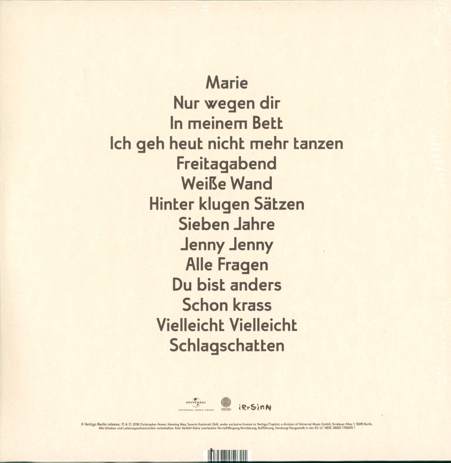 AnnenMayKantereit: Schlagschatten, 2×LP (Vinyl)