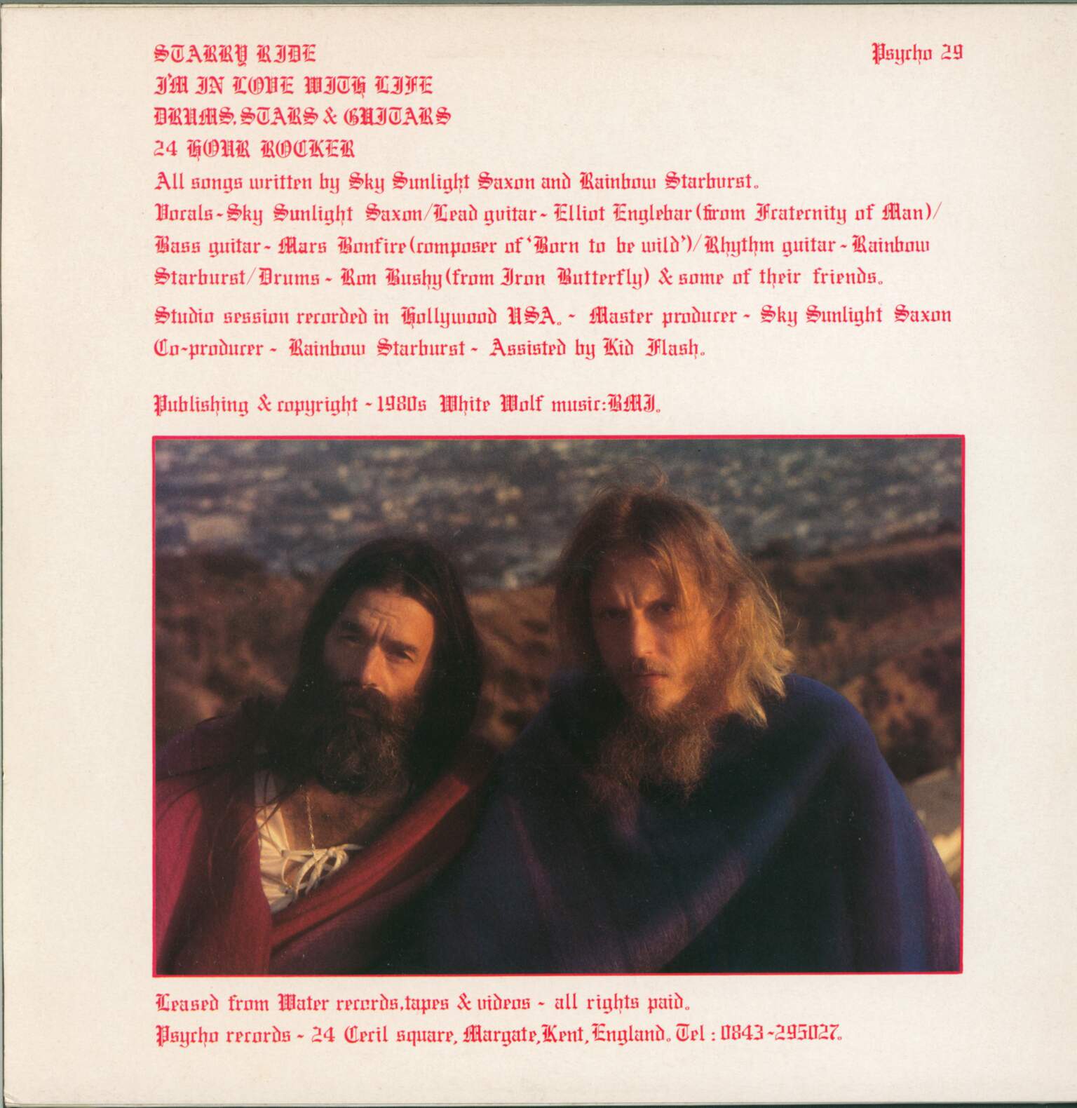 Sky Sunlight Saxon & Thee New Seeds: Starry Ride, 1×LP (Vinyl)