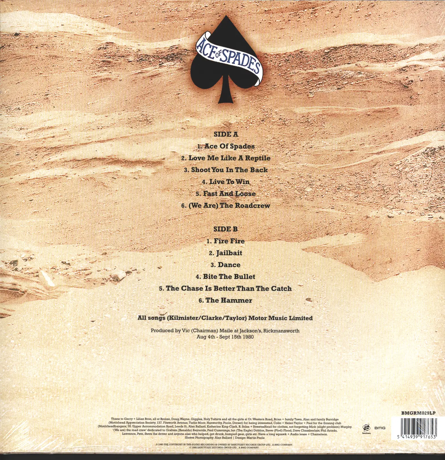 Motörhead: Ace Of Spades, 1×LP (Vinyl)