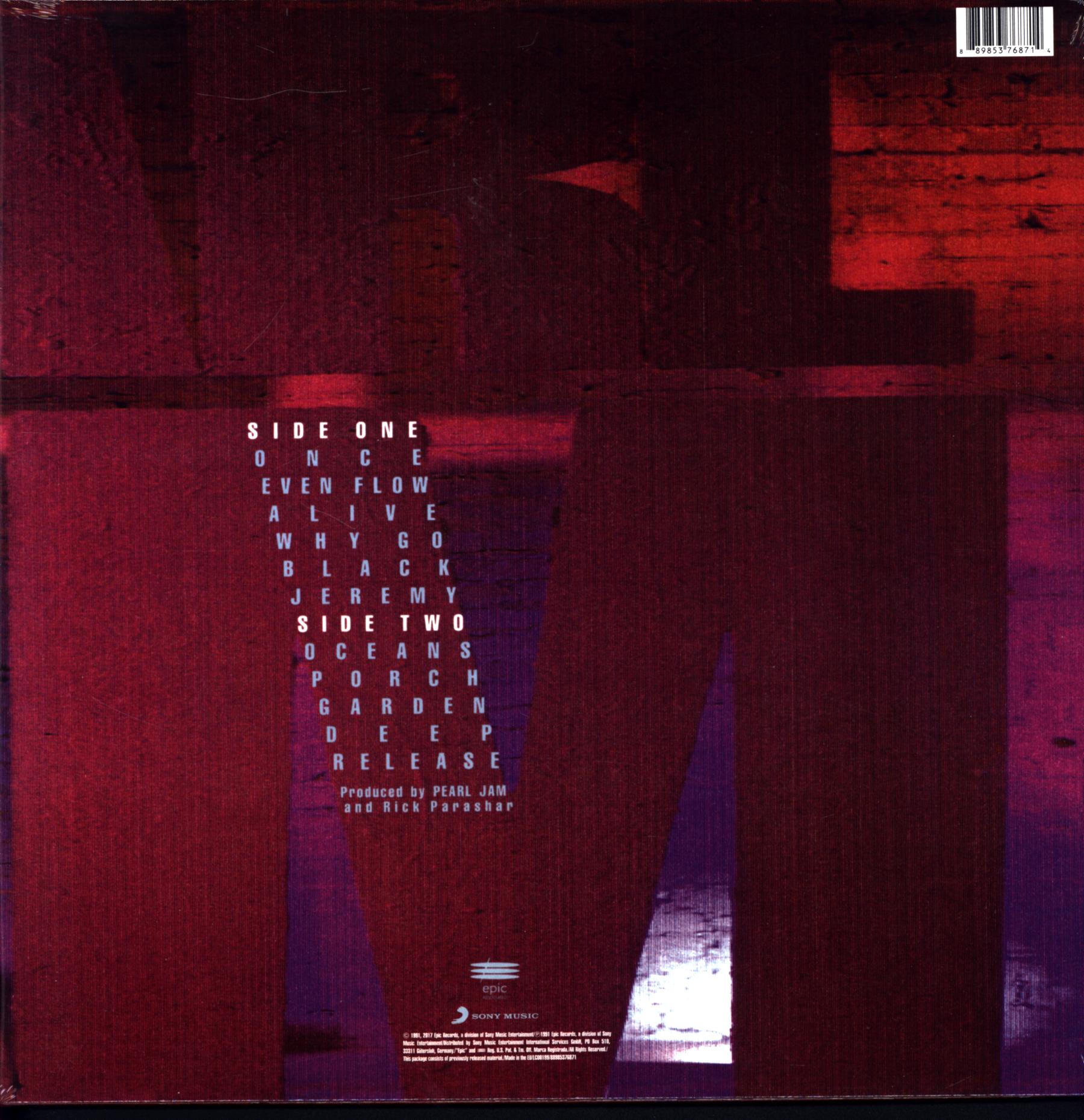 Pearl Jam: Ten, 1×LP (Vinyl)