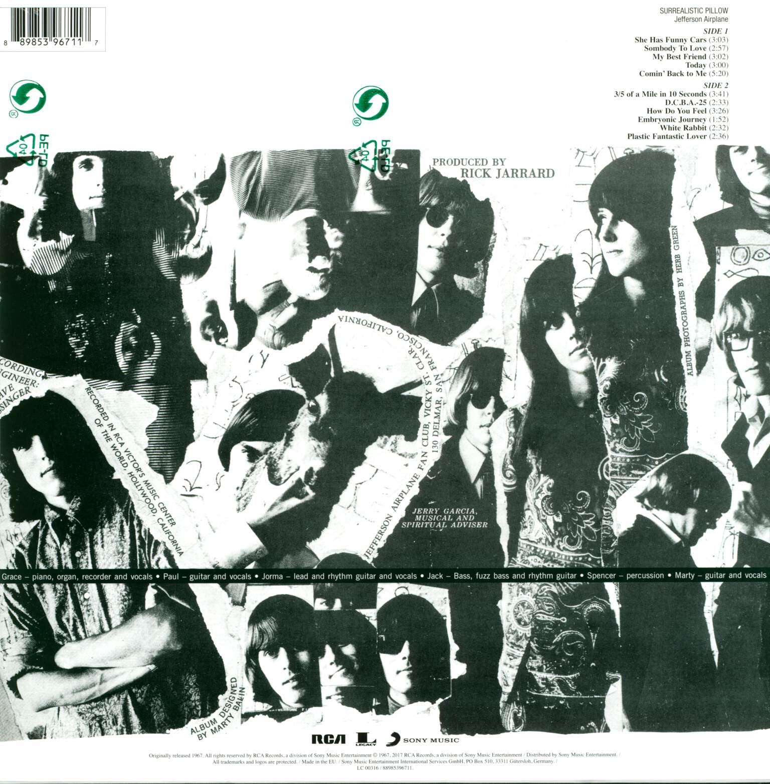 Jefferson Airplane: Surrealistic Pillow, 1×LP (Vinyl)