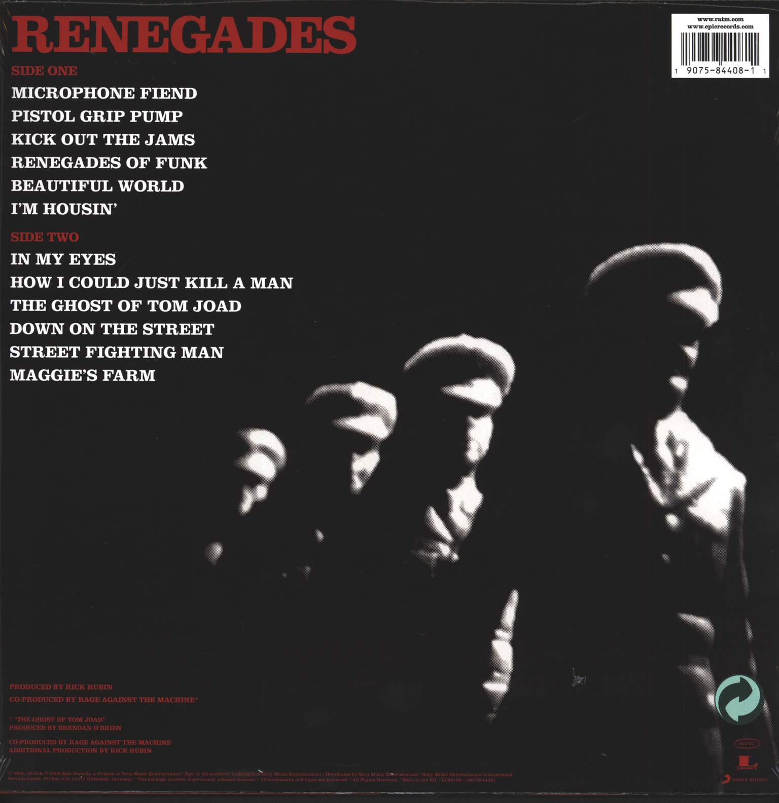 Rage Against the Machine: Renegades, 1×LP (Vinyl)