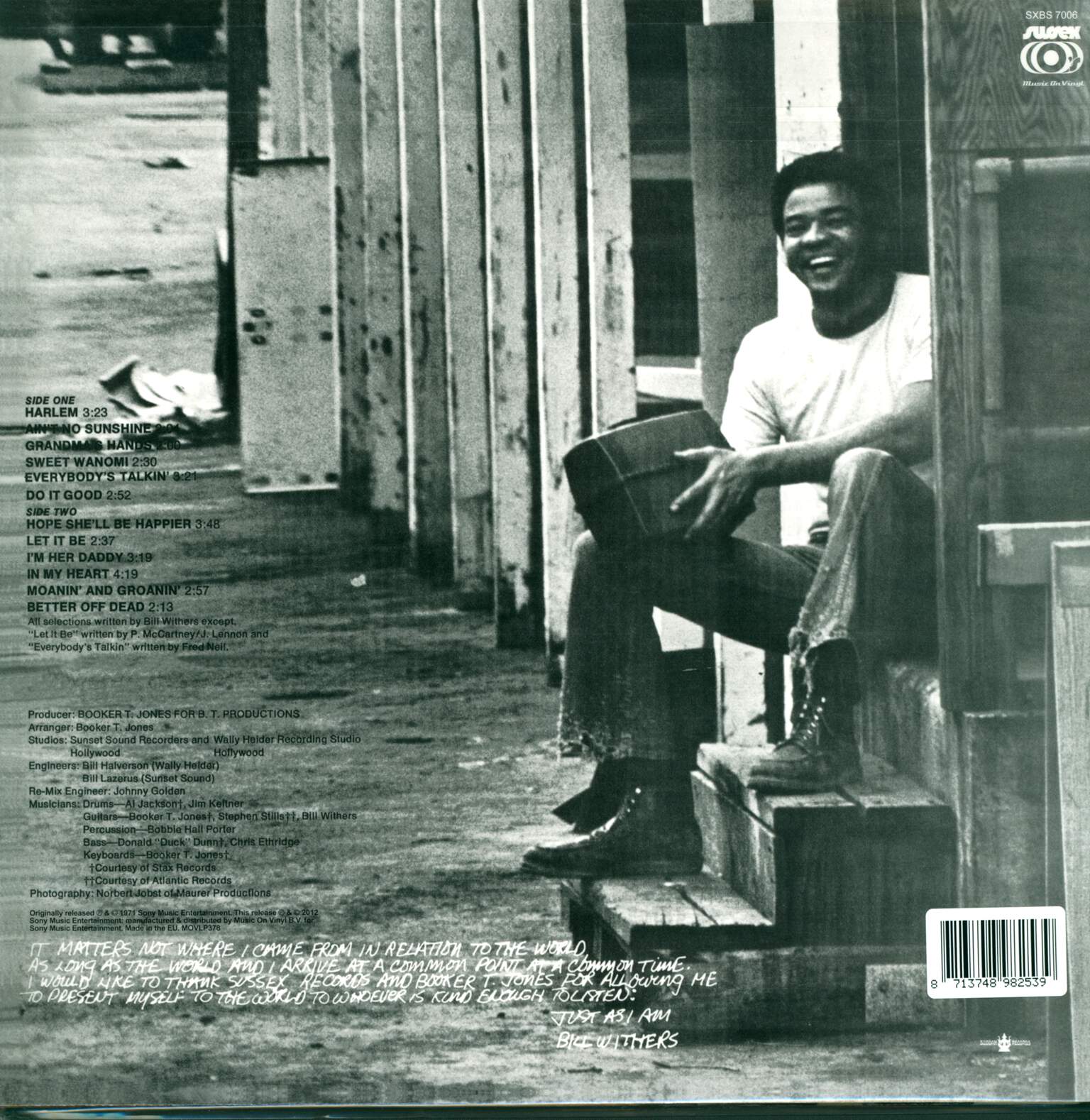 Bill Withers: Just As I Am, 1×LP (Vinyl)