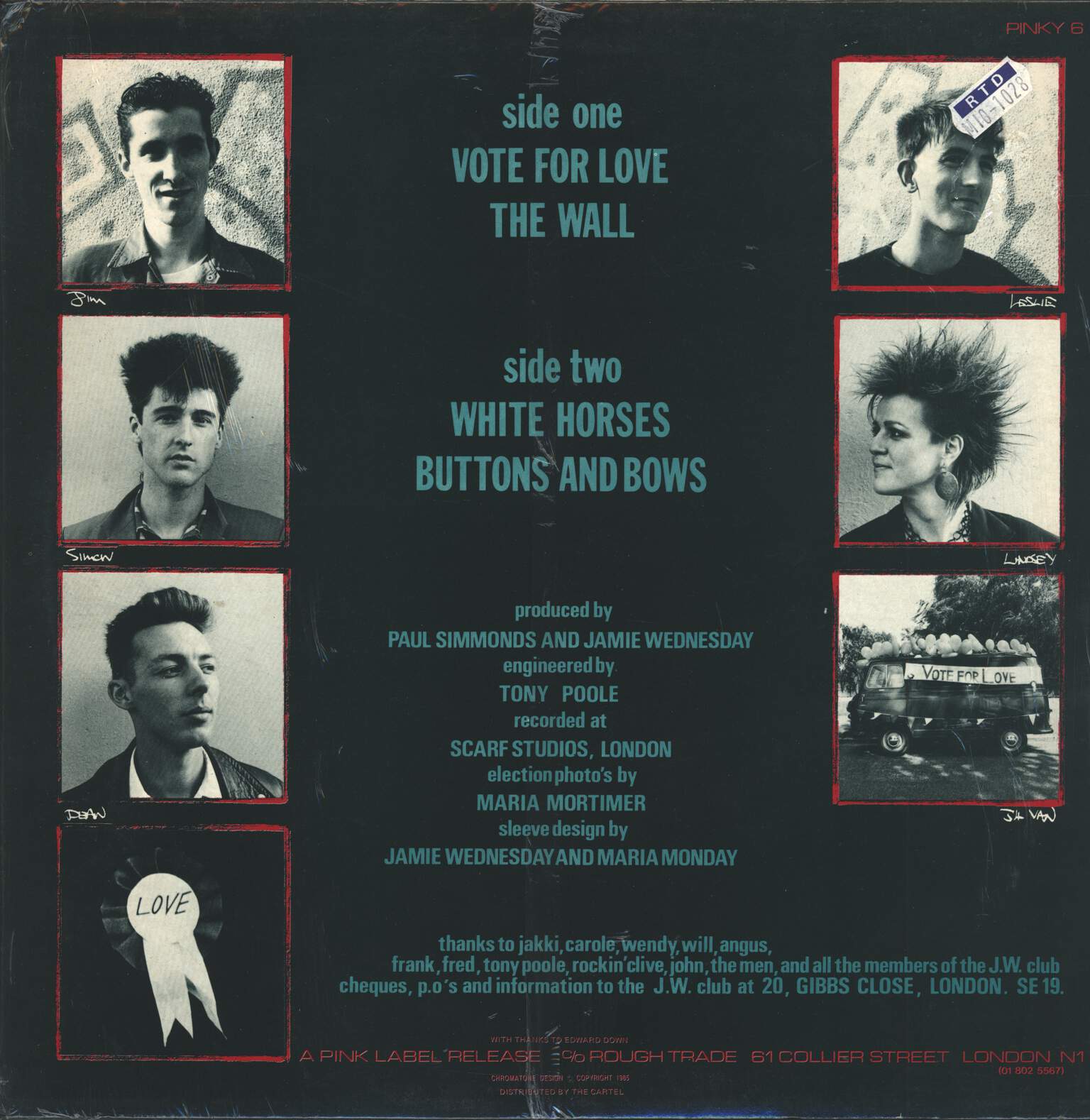 Jamie Wednesday: Vote For Love, 1×LP (Vinyl)
