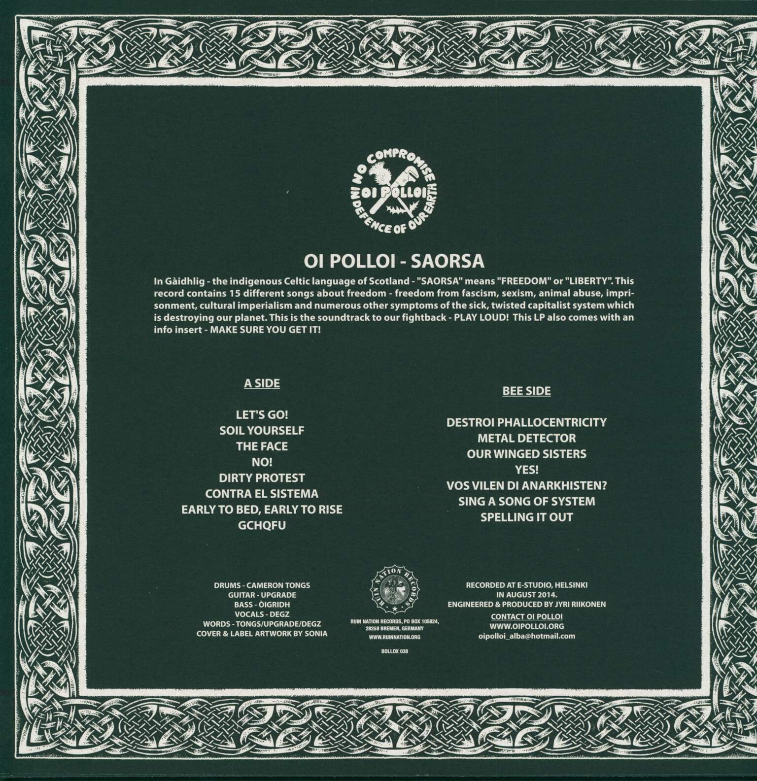 Oi Polloi: Saorsa, 1×LP (Vinyl)