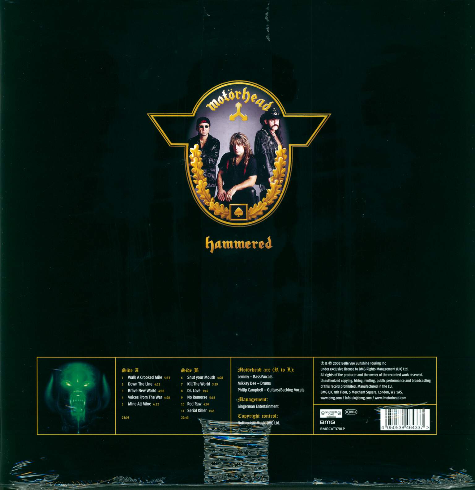 Motörhead: Hammered, 1×LP (Vinyl)