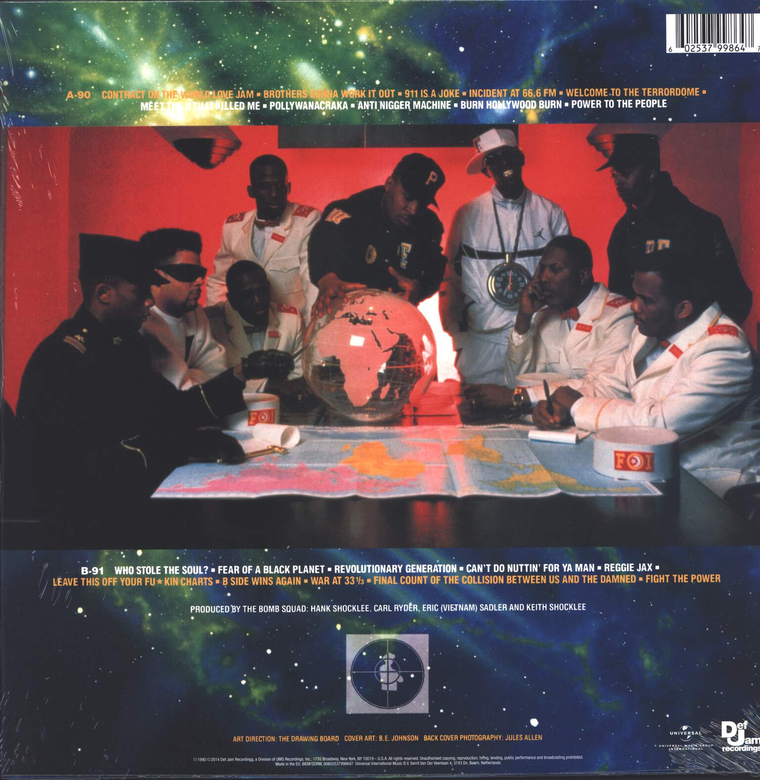 Public Enemy: Fear Of A Black Planet, 1×LP (Vinyl)