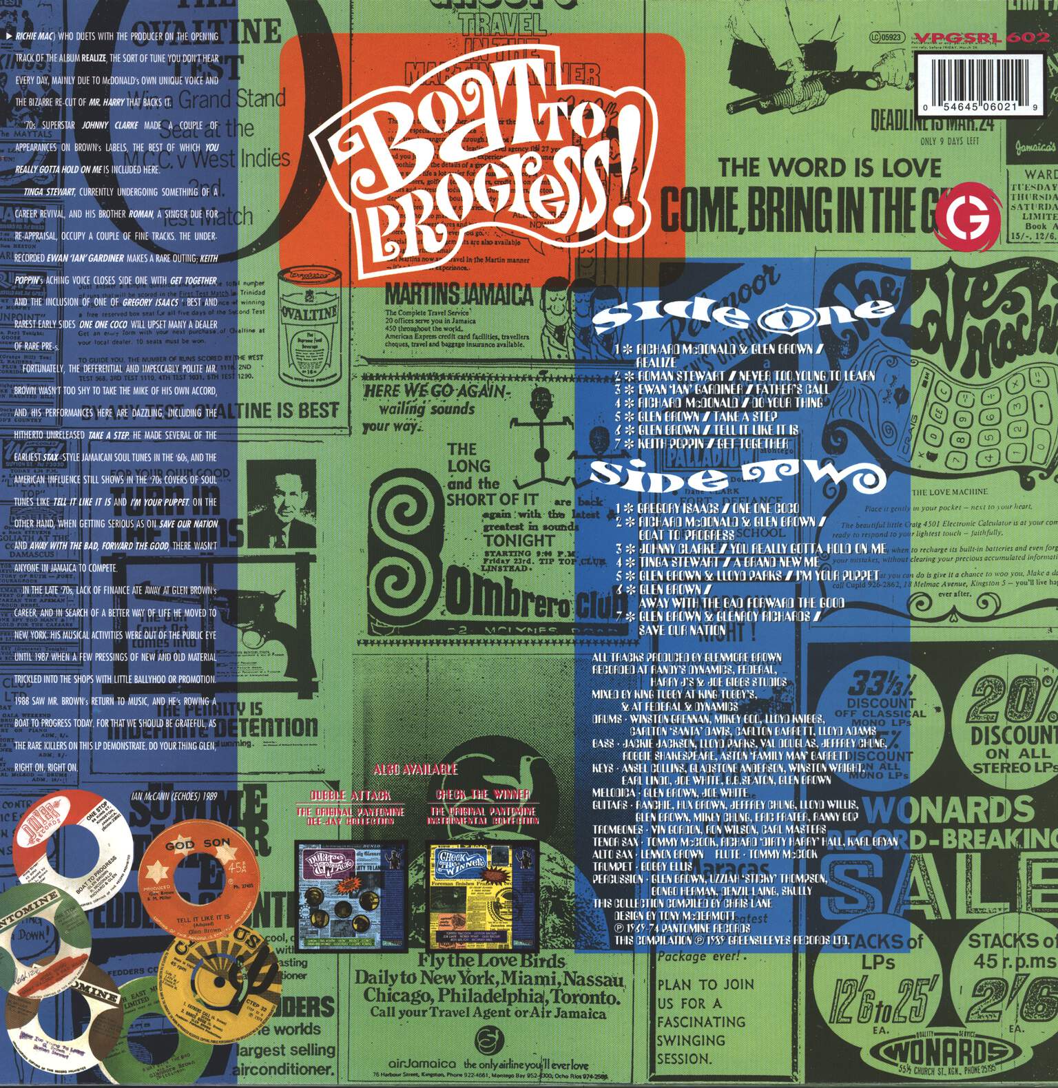 Glen Brown: Boat To Progress! (The Original Pantomine Vocal Collection 1970-74), 1×LP (Vinyl)