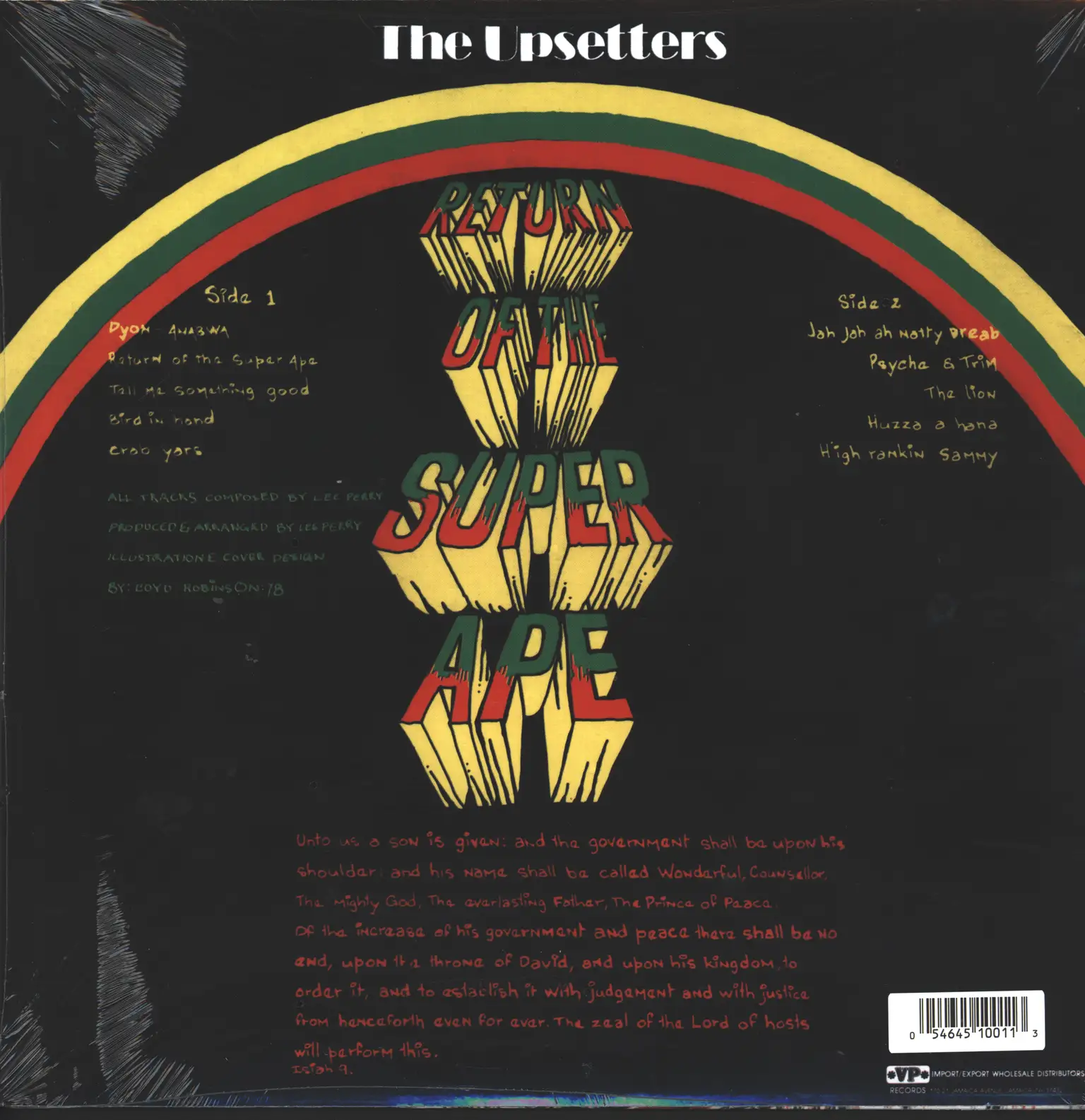 The Upsetters: Return Of The Super Ape, 1×LP (Vinyl)