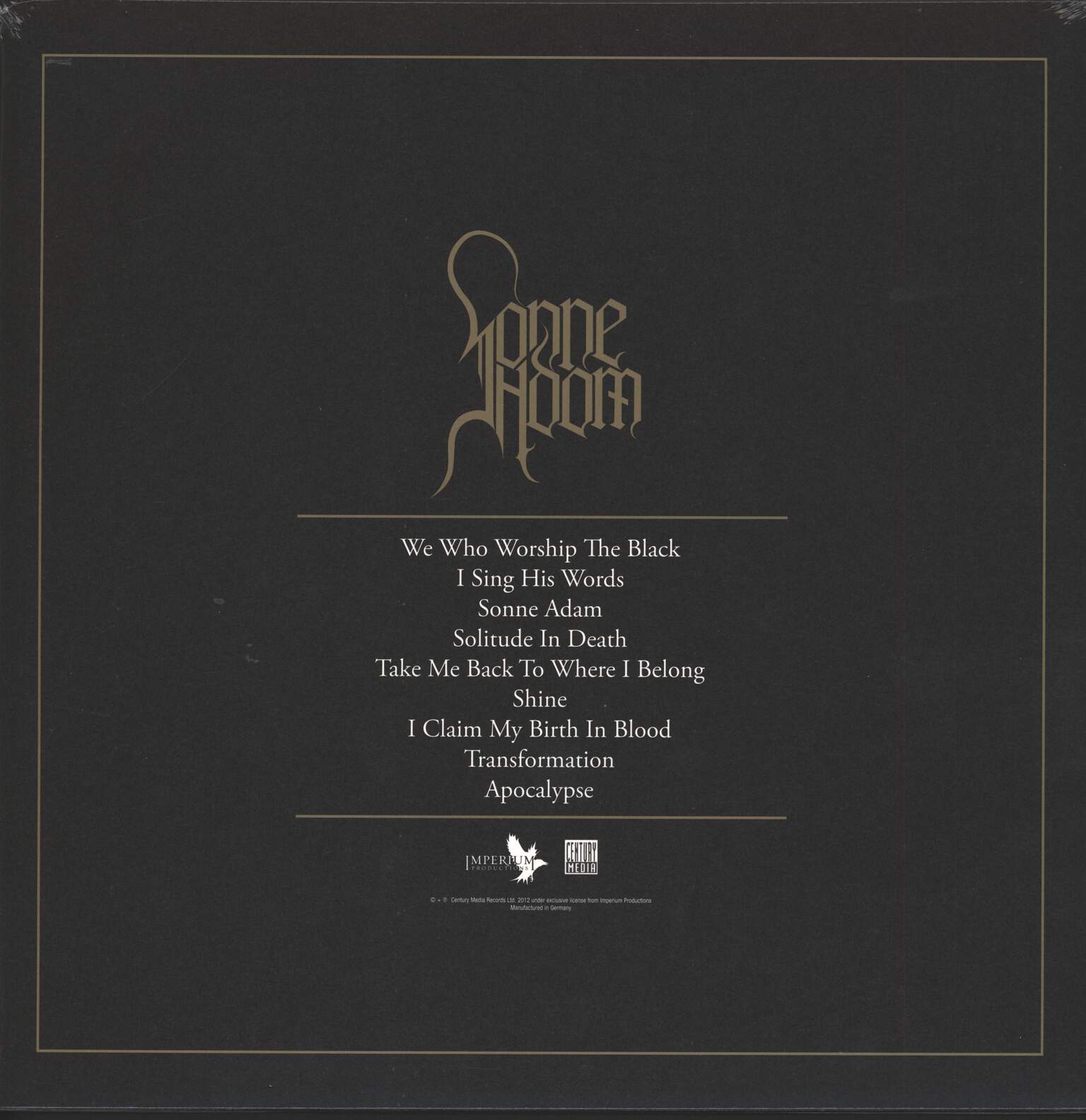 Sonne Adam: Transformation, 1×LP (Vinyl)