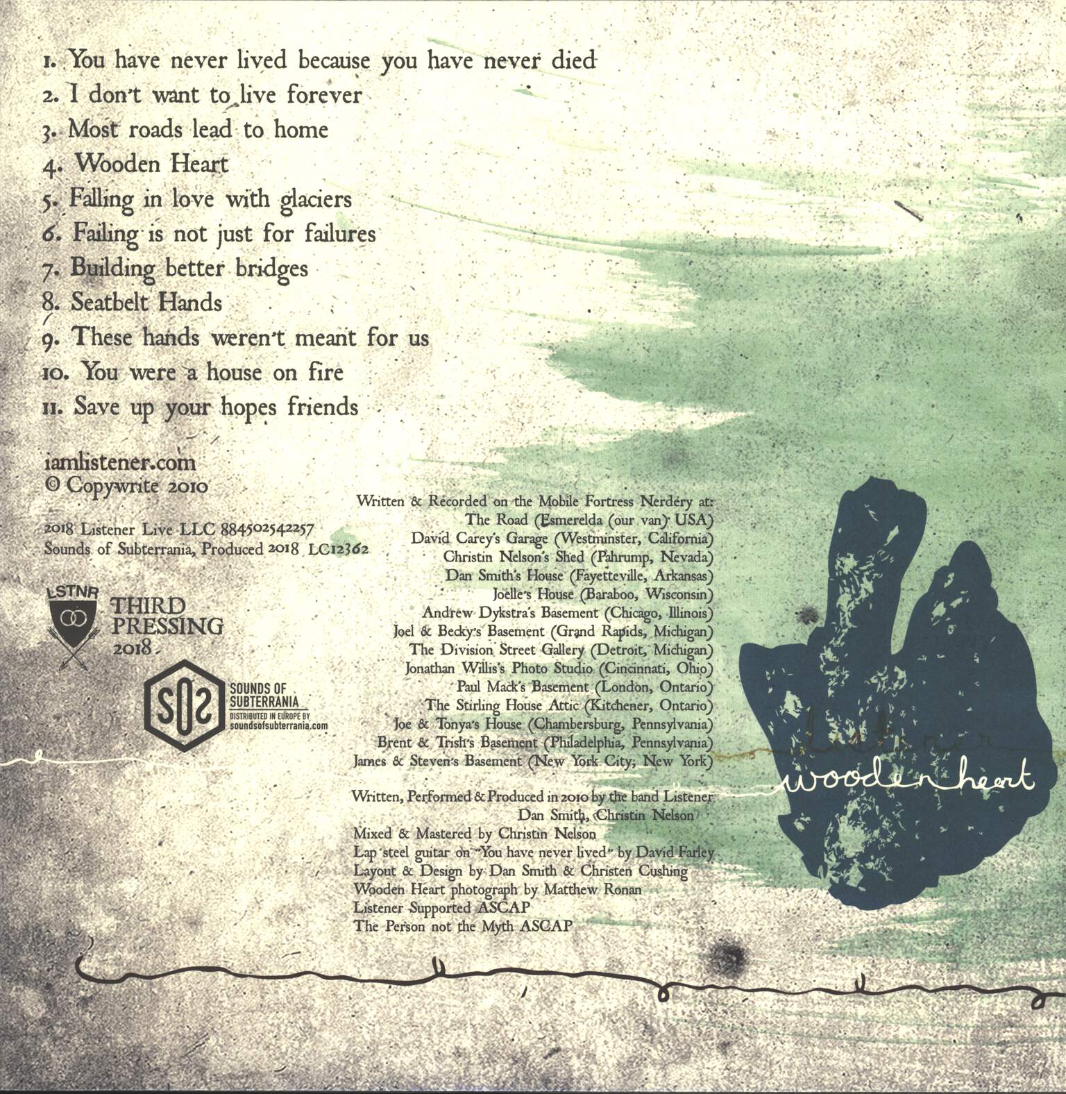 Listener: Wooden Heart, 1×LP (Vinyl)