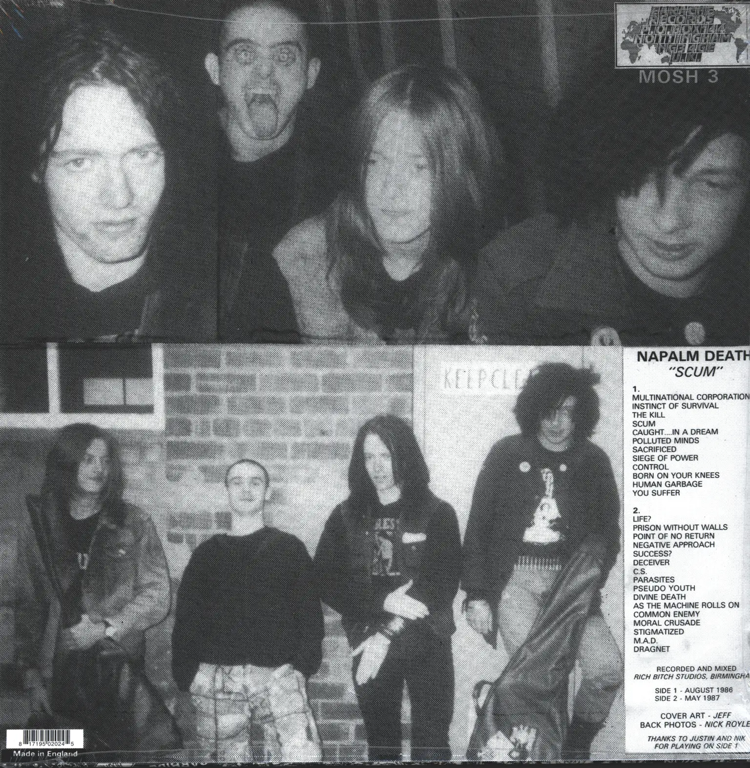 Napalm Death: Scum, 1×LP (Vinyl)