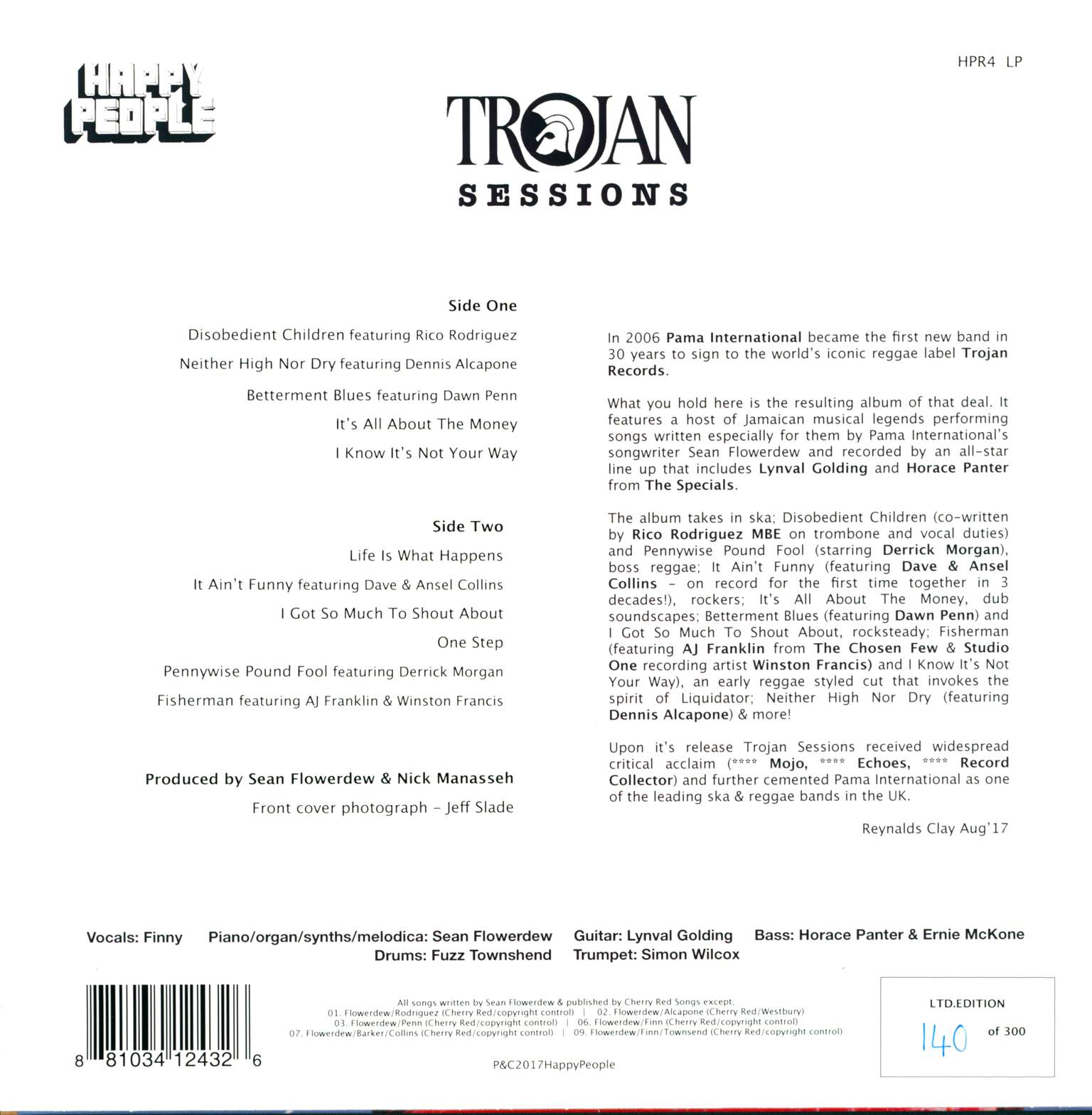 Pama International: Trojan Sessions, 1×LP (Vinyl)